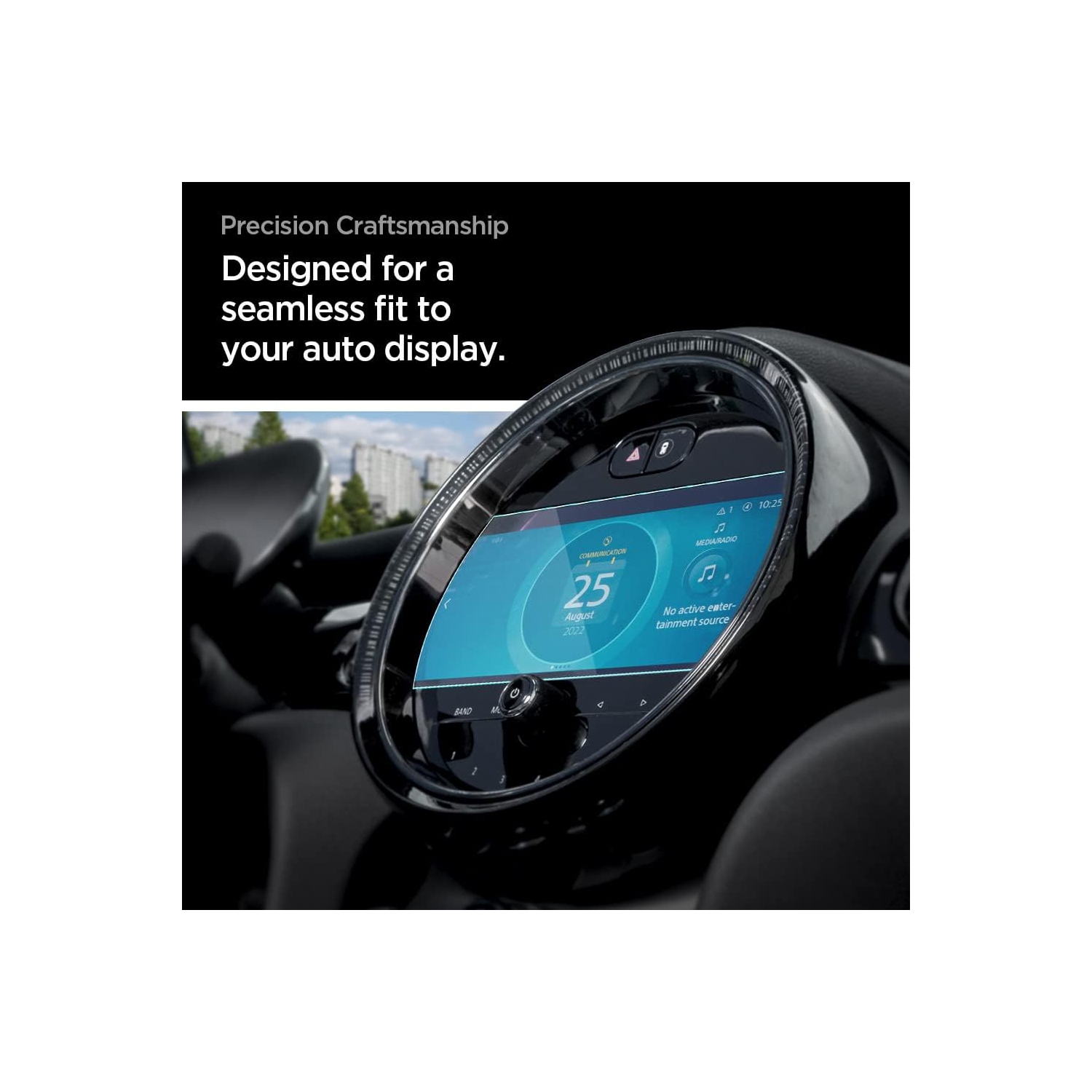 Tempered Gl Screen Protector [GlasTR Slim] Designed for Mini Cooper 8.8 inch Dashboard