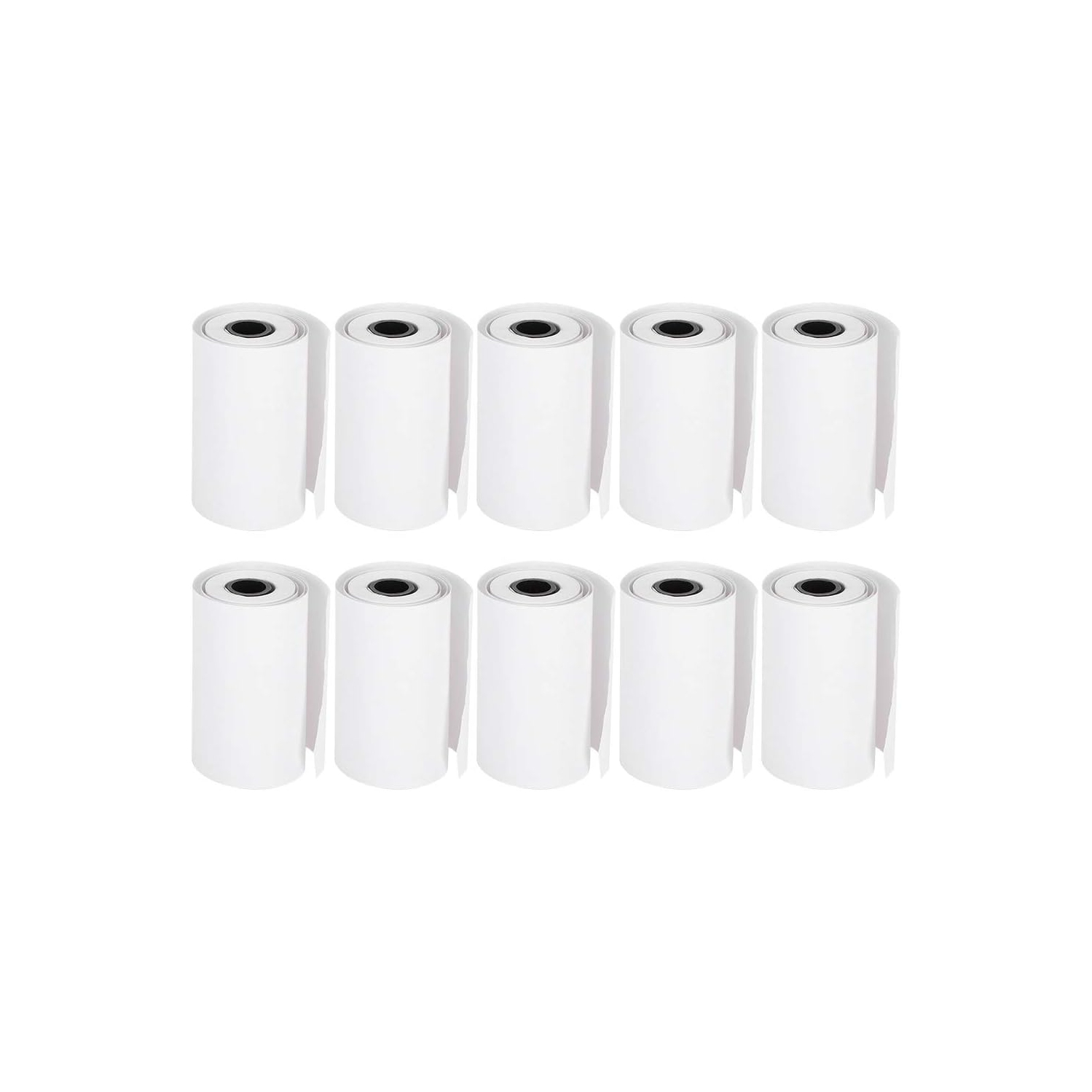 10 rouleaux de papier thermique, noir sur blanc, papier thermique pour imprimante de poche Bluetooth, longueur 6&nbsp;M pour chaque rouleau,