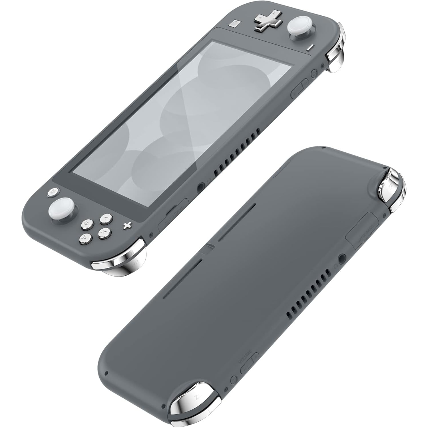 Chrome argenté brillant de remplacement ABXY Home Capture Plus moins les touches Dpad L R ZL ZR Trigger pour commutateur NS