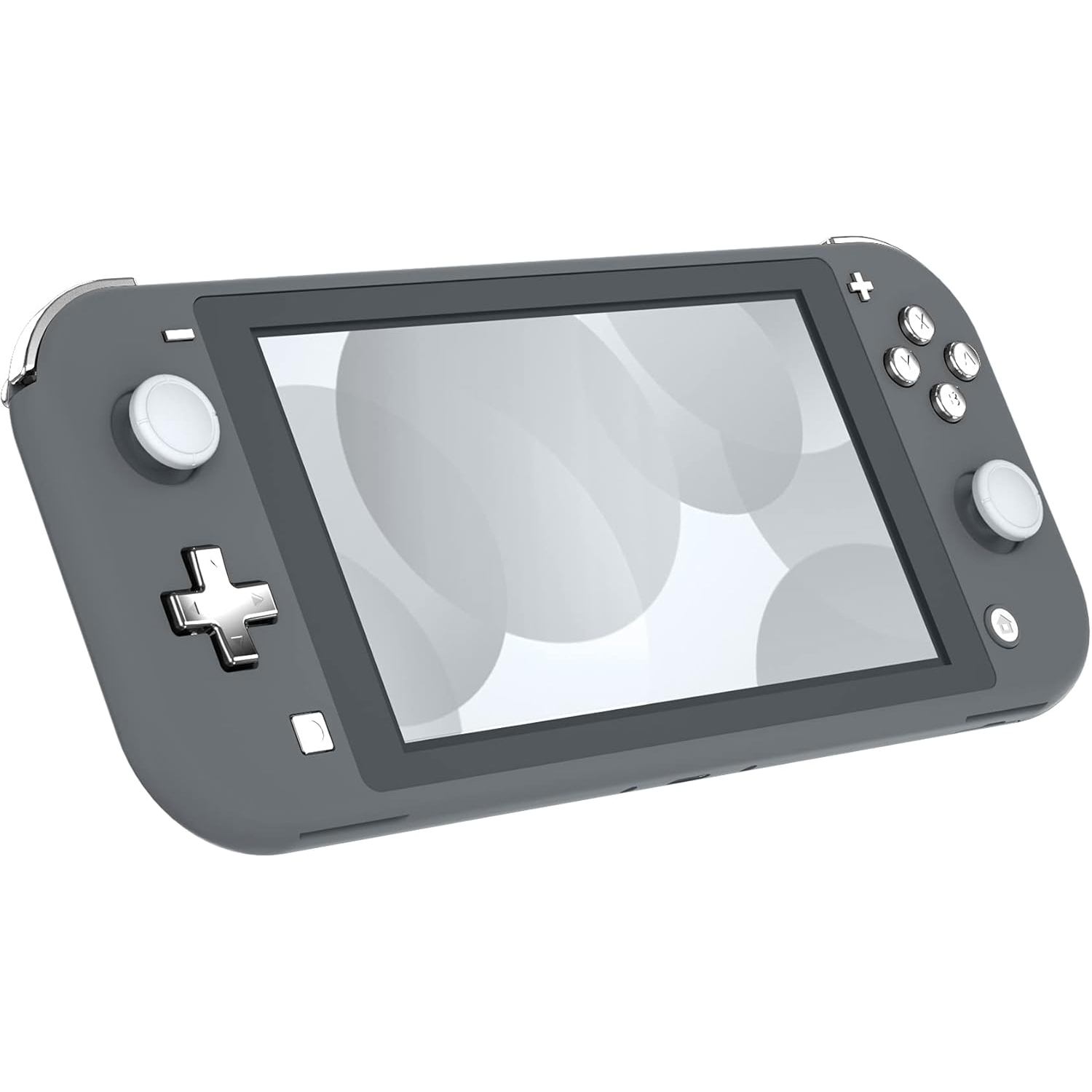 Chrome argenté brillant de remplacement ABXY Home Capture Plus moins les touches Dpad L R ZL ZR Trigger pour commutateur NS