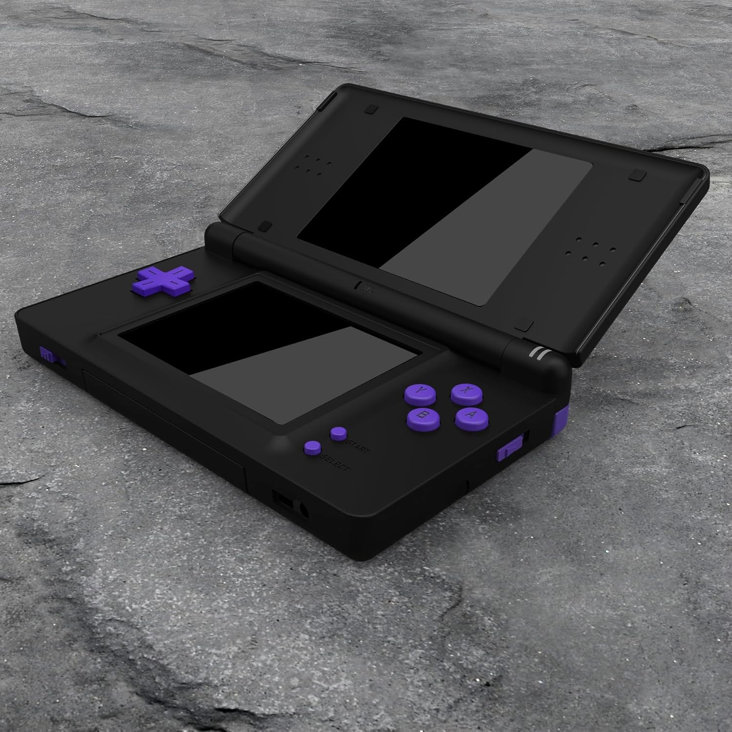 Boutons de rechange violets pour console portative Nintendo DS Lite, Custom D-pad A B X Y Start