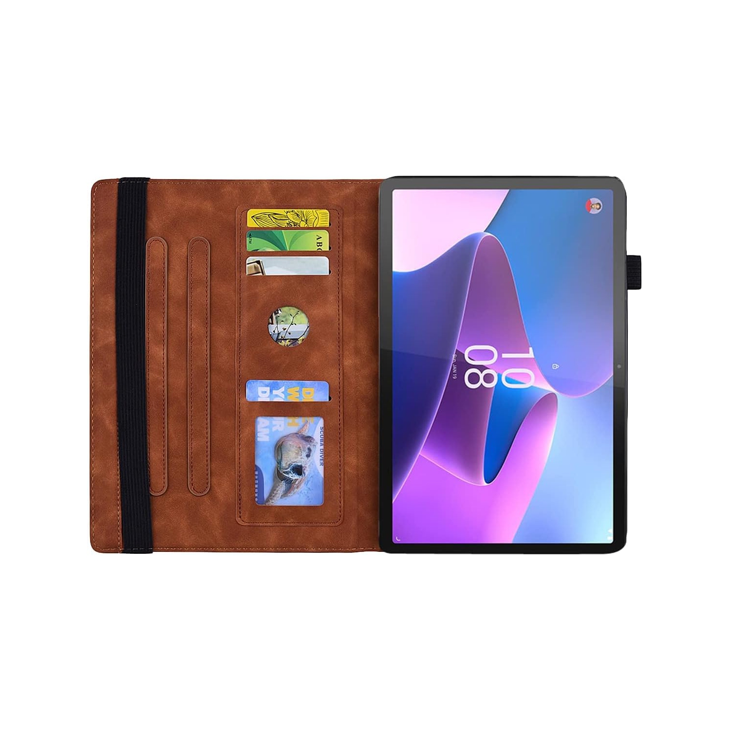 Case for Samsung Galaxy Tab S9 Plus 12.4 Inch 2023 PU Leather Folio Stand Cover with Slot Pencil Holder
