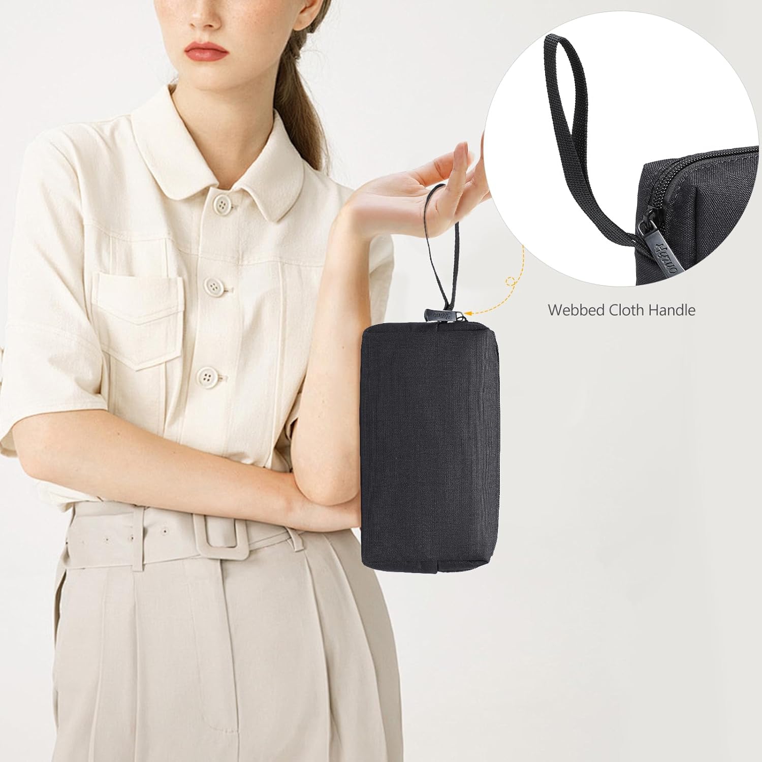 Sac de rangement portatif pour appareils électroniques, étui de transport pour chargeur de téléphone cellulaire; Cordon pour chargeur portable;