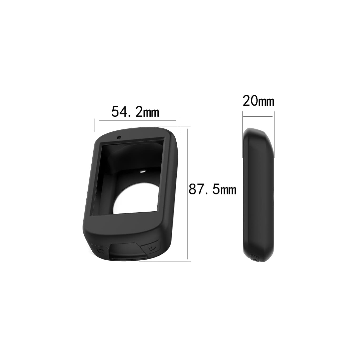 Protecteur d'écran et étui en silicone pour GPS Edge 830 de Garmin, film verre trempé antirayure élevé