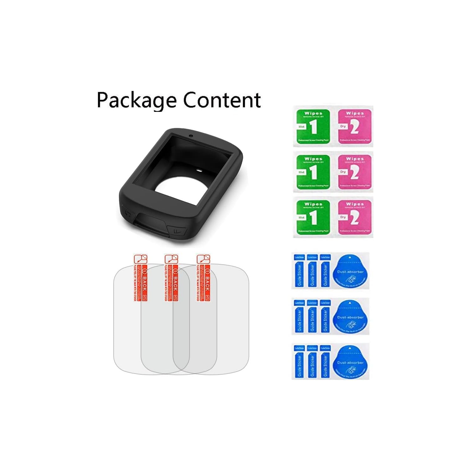 Protecteur d'écran et étui en silicone pour GPS Edge 830 de Garmin, film verre trempé antirayure élevé