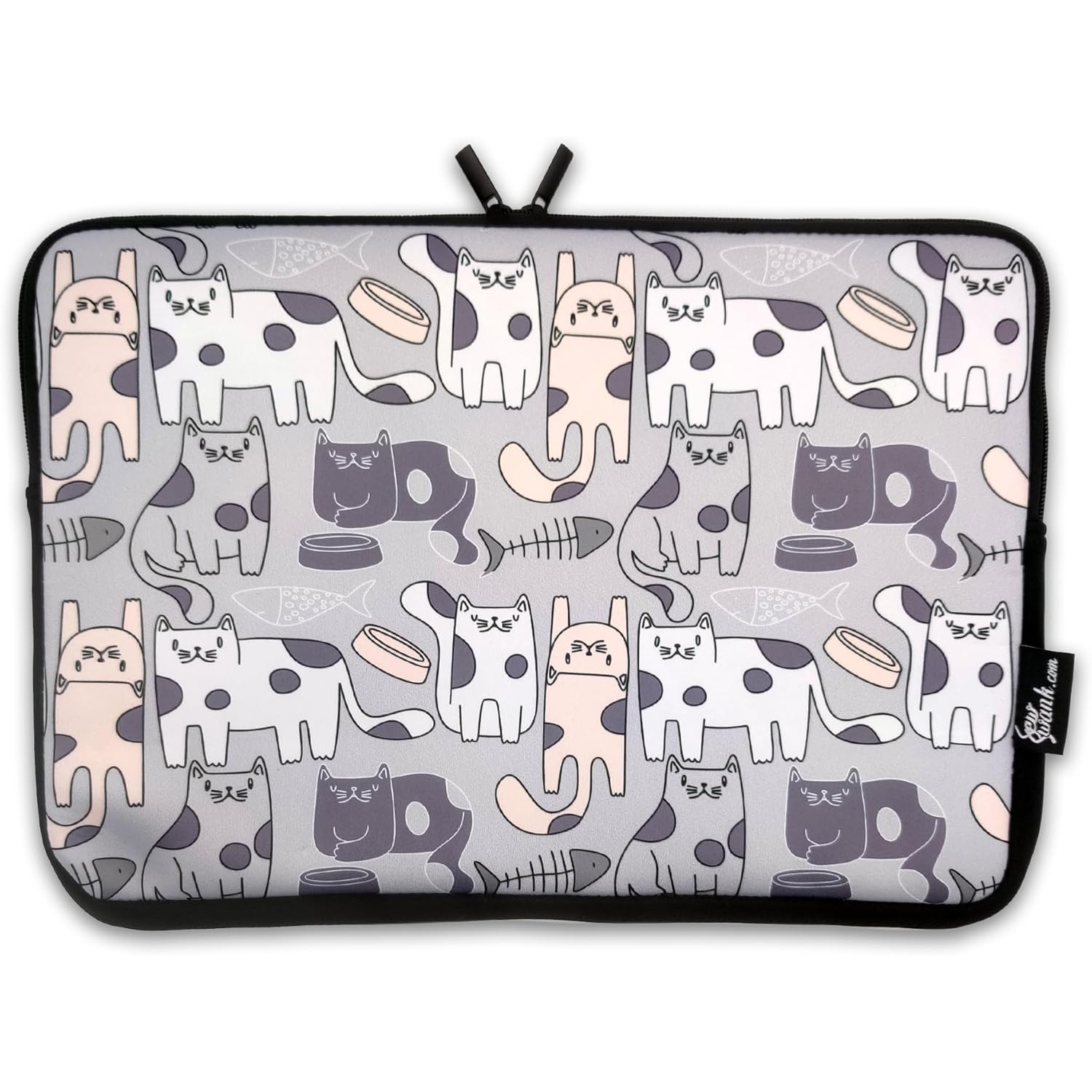 Housse grise pour ordinateur portable 13-15&nbsp;po/néoprène résistant à l'eau Pochette pour ordinateur portable mallette pour tablette