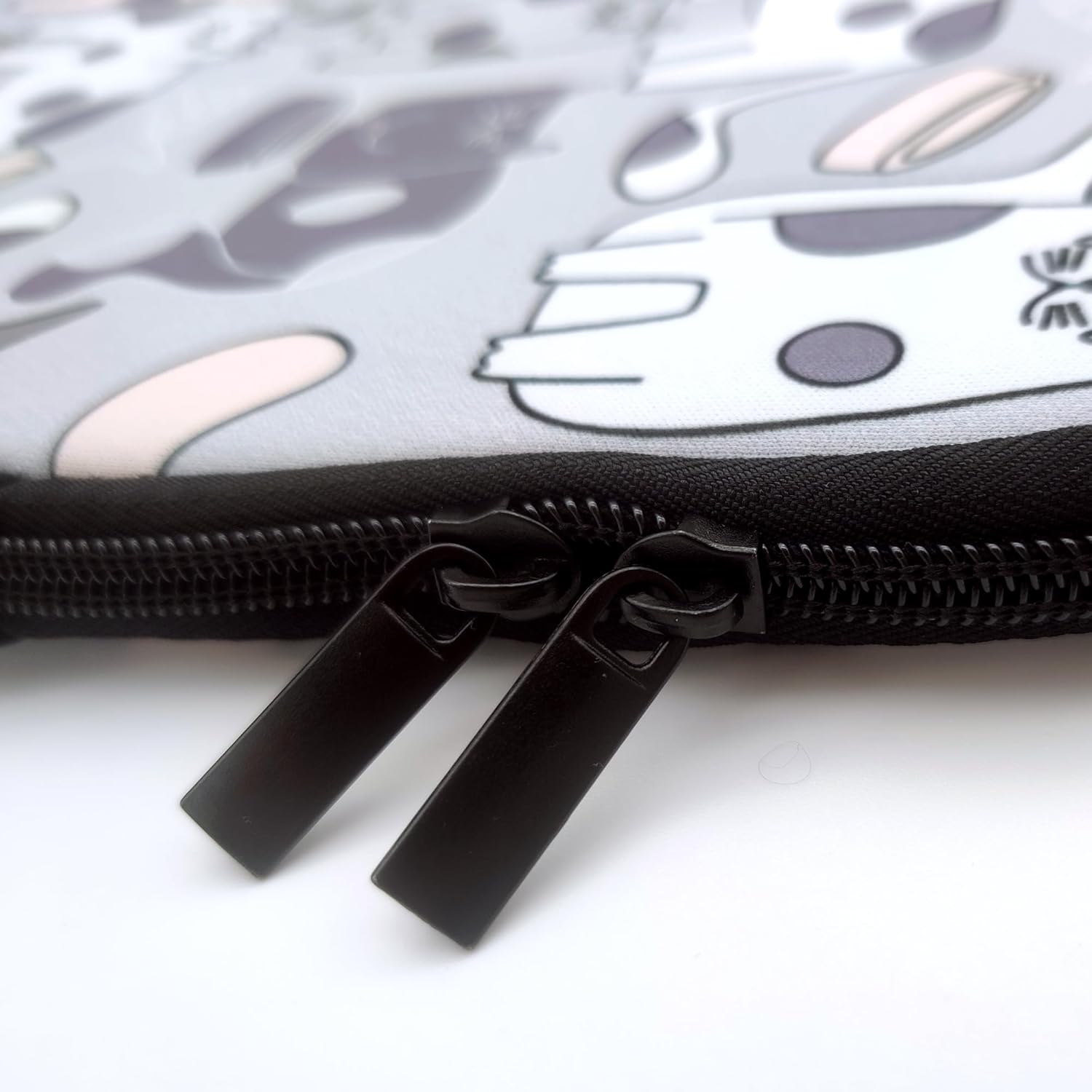 Housse grise pour ordinateur portable 13-15 po/néoprène résistant à l'eau Pochette pour ordinateur portable mallette pour tablette