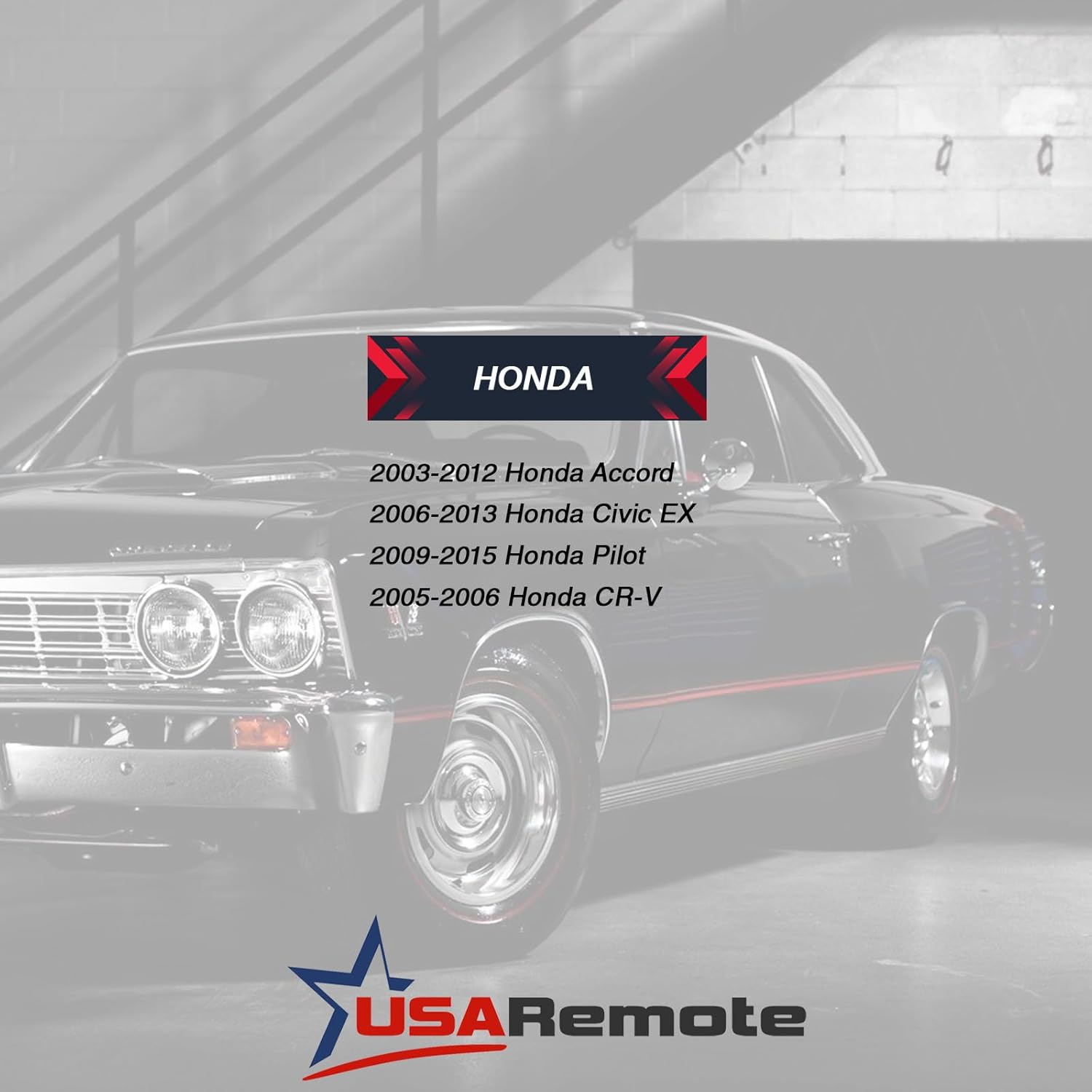 DÉCOUPAGE NON REQUIRED – Étui et coussin pour télécommande de télédéverrouillage 2 porte-clés convient aux modèles Honda 2003-2012 Accord / Civic EX