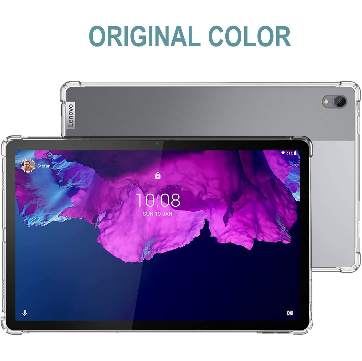 Tablet Case for Lenovo Tab P11/Lenovo Tab P11 Plus 11inch, Flexible Slim Reinforced Corners Clear Protective