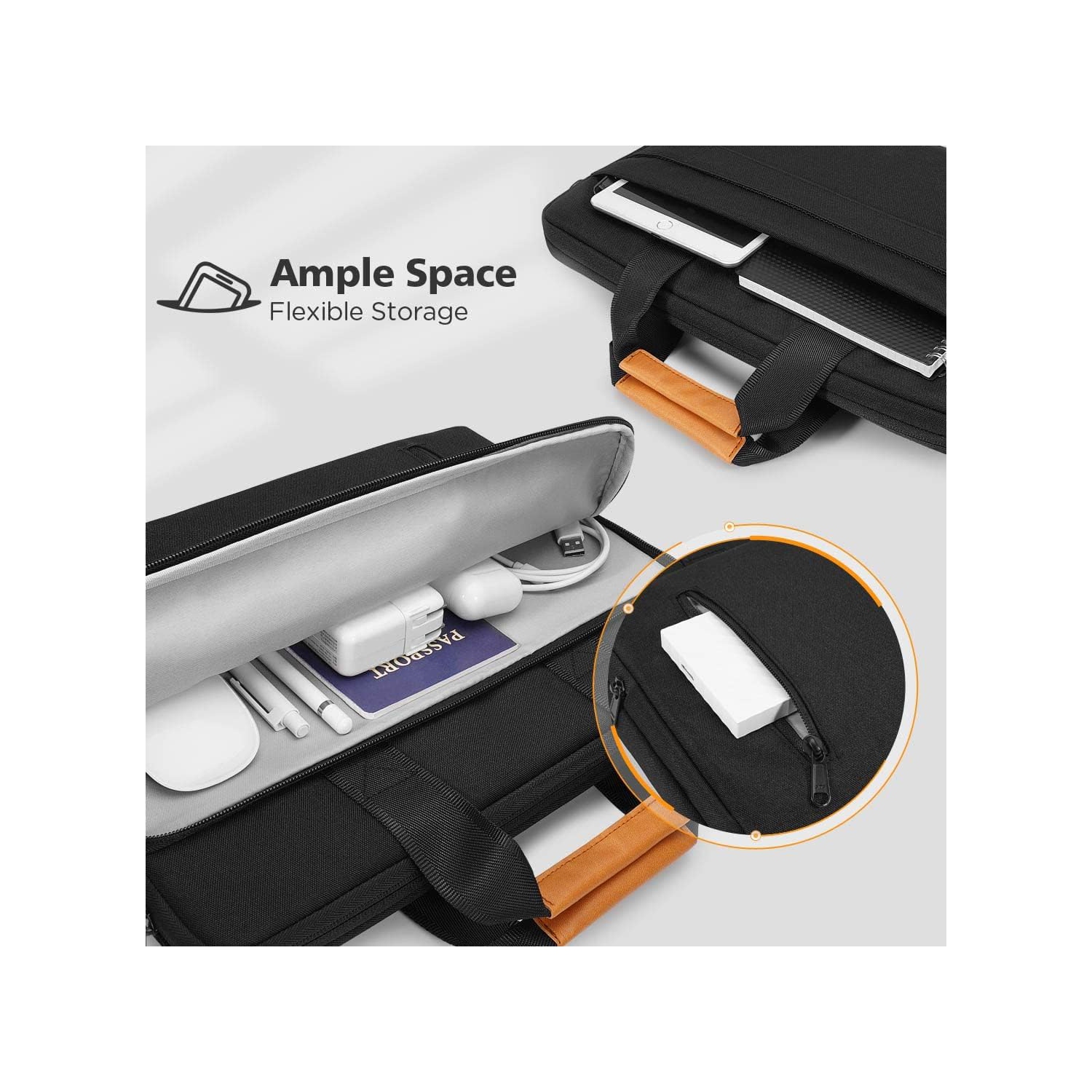 Sac pour portable de 13,3&nbsp;po Housse pour ordinateur, mallette à bandoulière pour MacBook Pro 14 M1 M2 Max/MacBook Air de 13&nbsp;po/14&nbsp;po