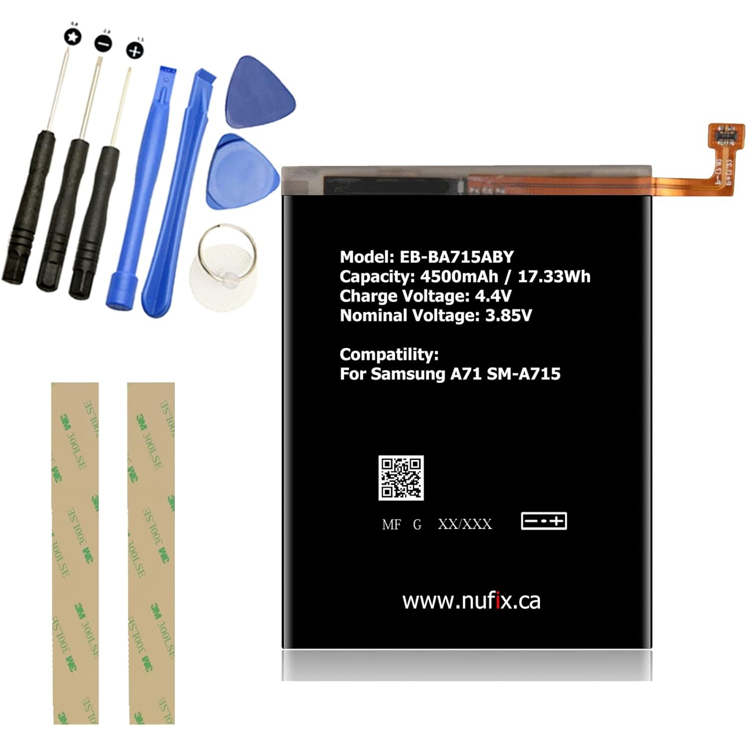 y Replacement for Samsung A71 4500mAh Compatible Replacement y EB-BA715ABY A715F A715DS A715W (Basic