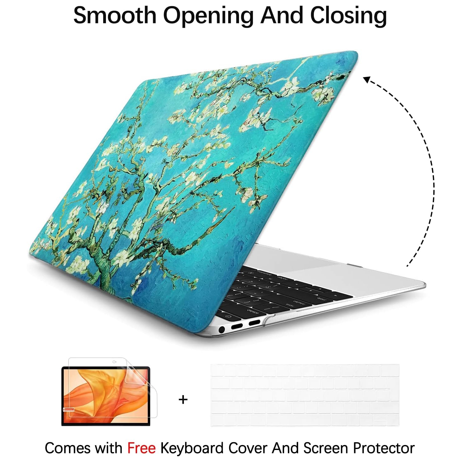 Compatible with MacBook Pro 13 inch Cover, 2022, 2021, 2020-2018 Release A1708 with Keyboard Cover & Screen