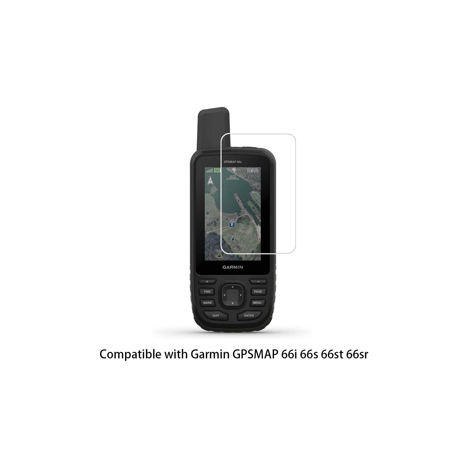 Protecteur d'écran Zshion Compatible avec Garmin GPSMAP 66i 66s 66ᵉʳ 66sr,9H Dureté Pellicule protectrice en verre trempé