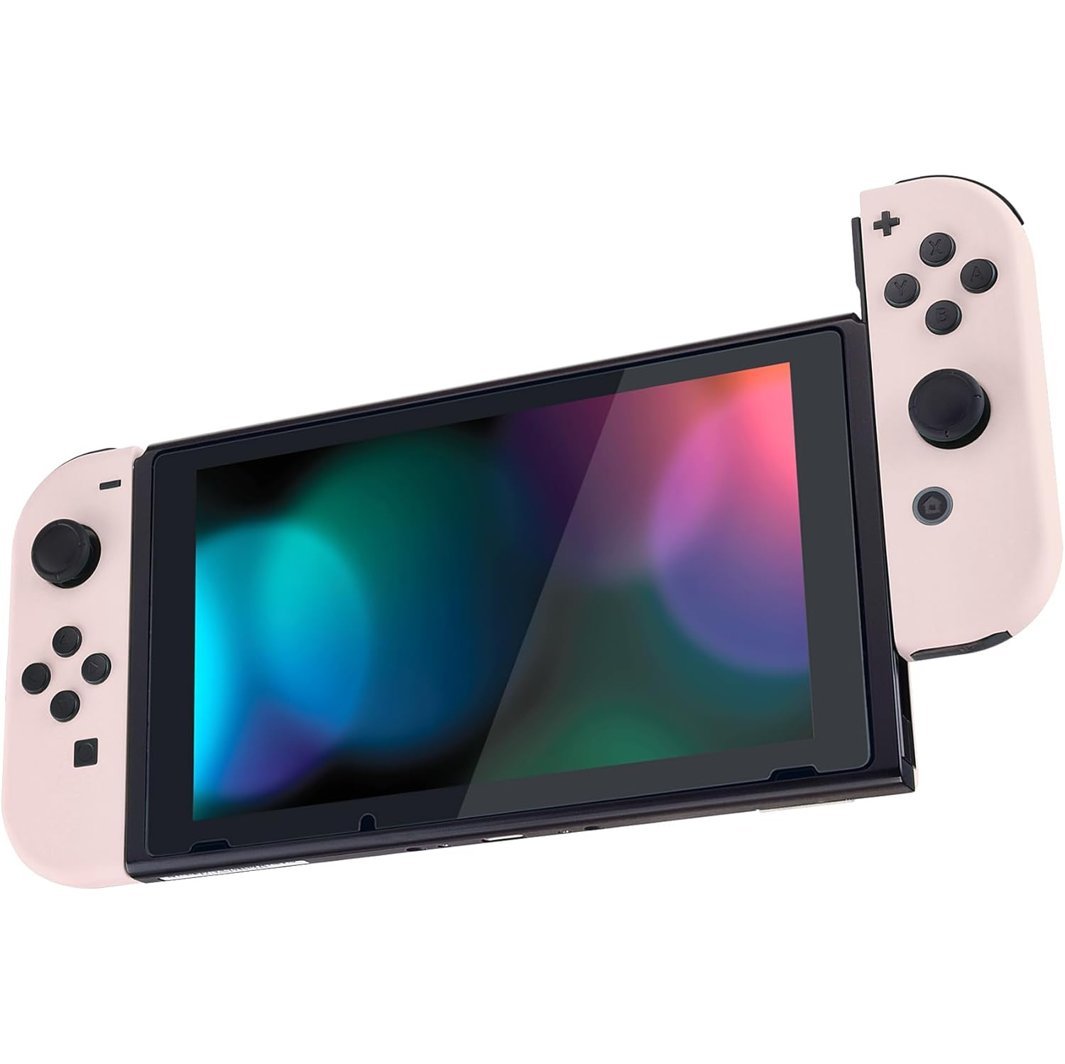 DIY Replacement Shell Buttons for Nintendo Switch & Switch O, Cherry Blossoms Pink Housing Case