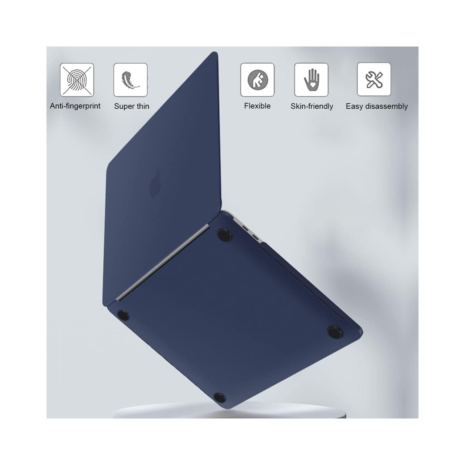 for 13 inch MacBook Air Case 2021 2020 2019 2018, Ultra-Thin Lightweight Cover for MacBook Air 13.3 M1 A2337