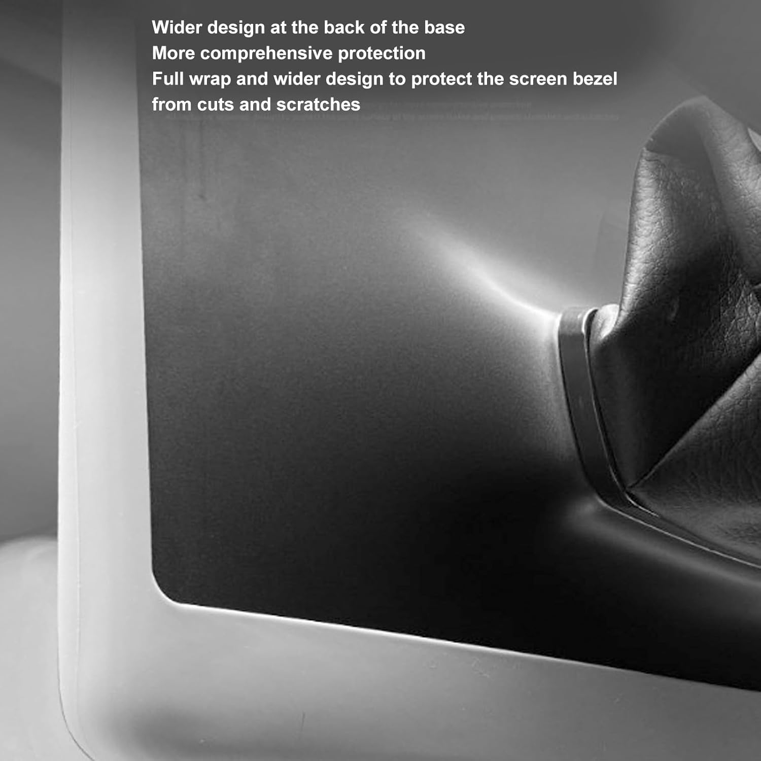 Cadre protecteur d'écran modèle Y, cadre protecteur d'écran en silicone, accessoires de console centrale, bords souples en silicone, 2018