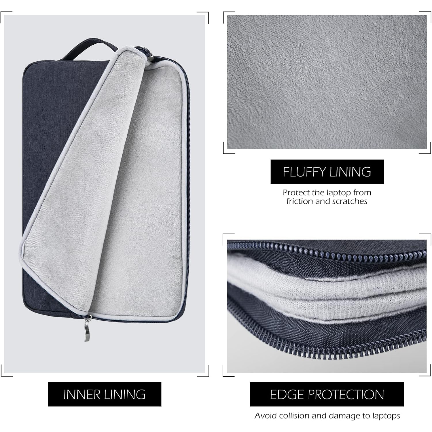 aYoung 11 Inch Laptop Sleeve Case Slim Waterproof Carrying Bag with Front Pocket Retractable Handle for 11.6 Inch