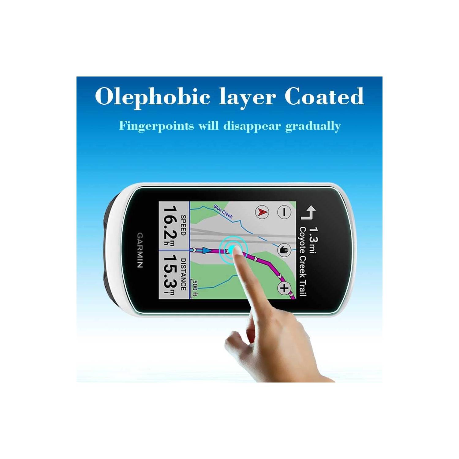 Protecteur d'écran pour Edge Explore 2 Navigator de Garmin [paquet de 3] LCD Dureté anticraque en verre trempé Gl 0,3&nbsp;mm 9H