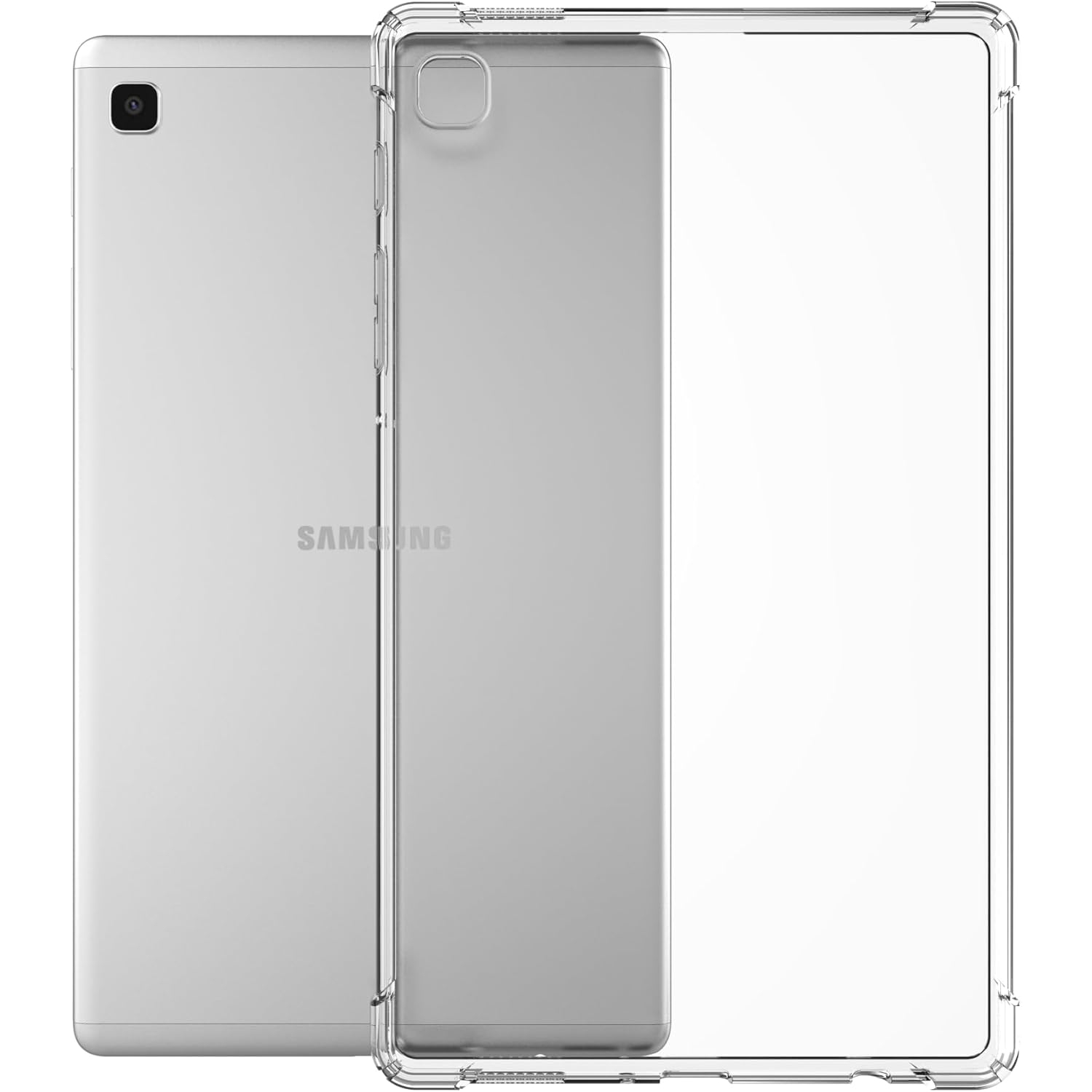 Clear Case for Samsung Galaxy Tab A7 Lite 8.7" 2021, Slim Lightweight Soft TPU Silicone