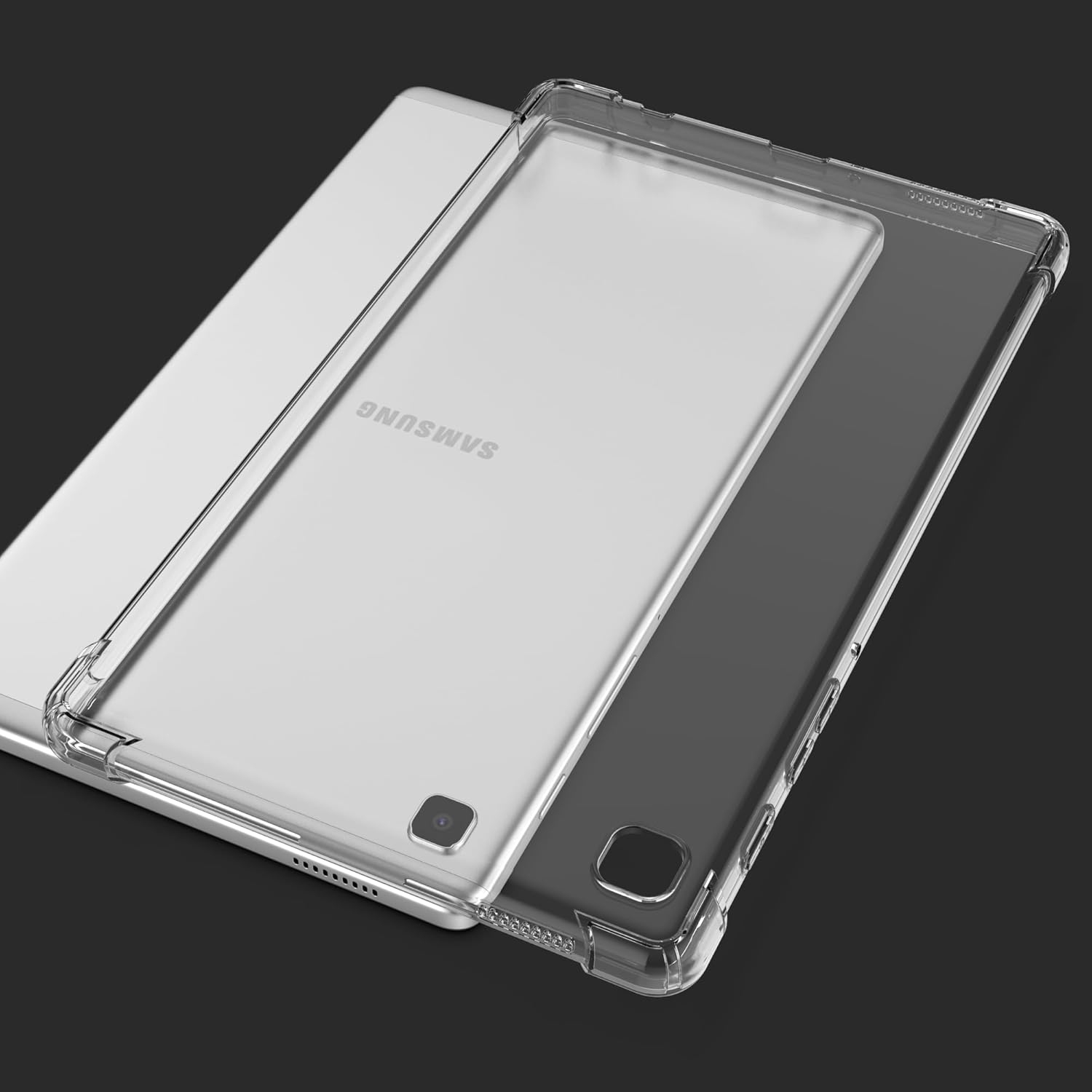 Clear Case for Samsung Galaxy Tab A7 Lite 8.7" 2021, Slim Lightweight Soft TPU Silicone
