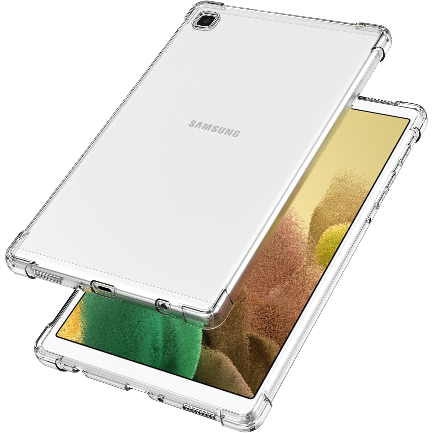 Clear Case for Samsung Galaxy Tab A7 Lite 8.7" 2021, Slim Lightweight Soft TPU Silicone