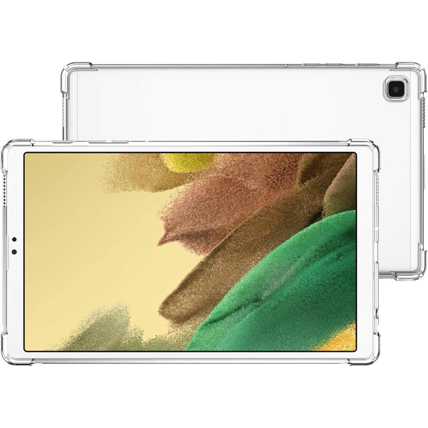 Clear Case for Samsung Galaxy Tab A7 Lite 8.7" 2021, Slim Lightweight Soft TPU Silicone