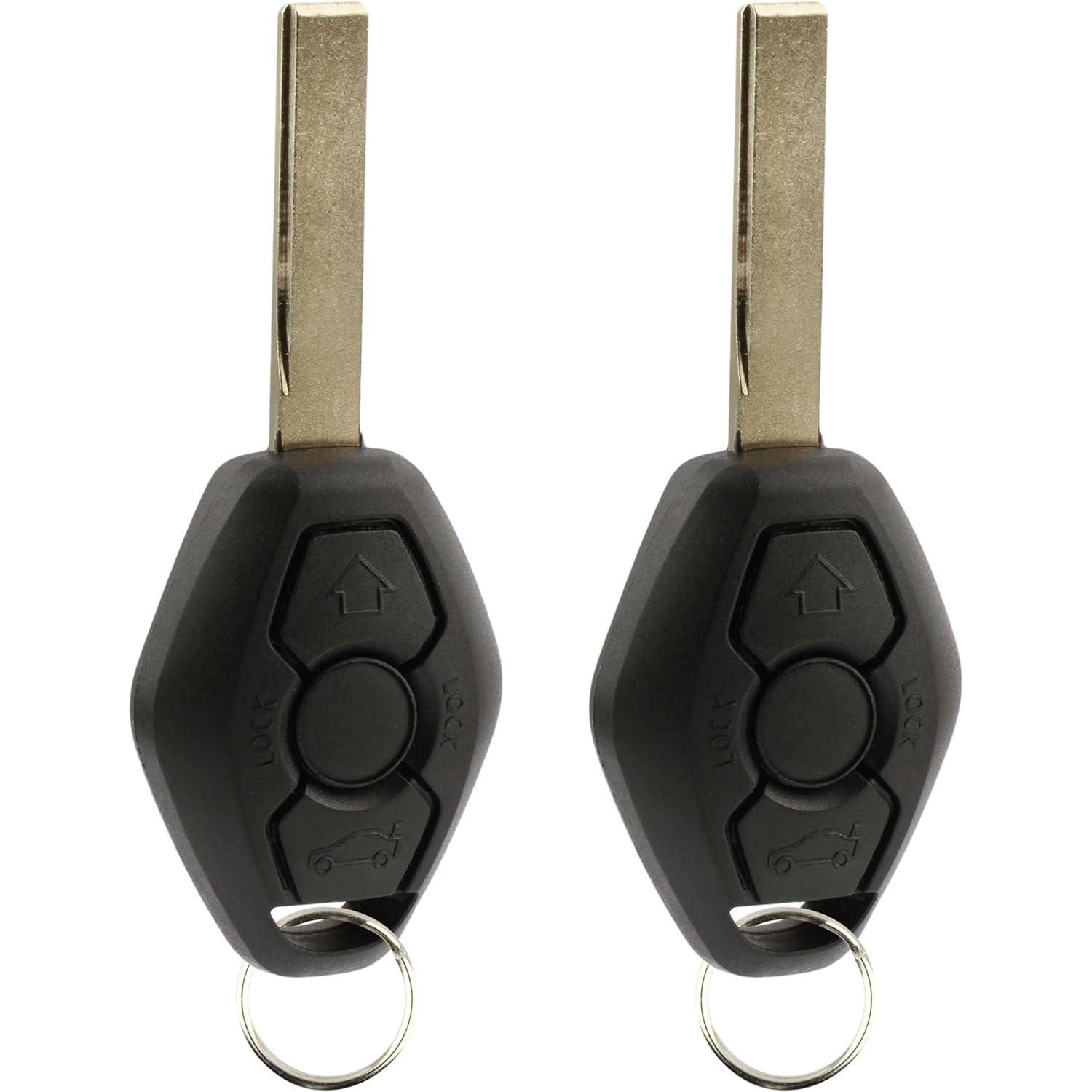 Keyless Entry Remote Control Car Key Fob Smooth Style Replacement for LX8 FZV