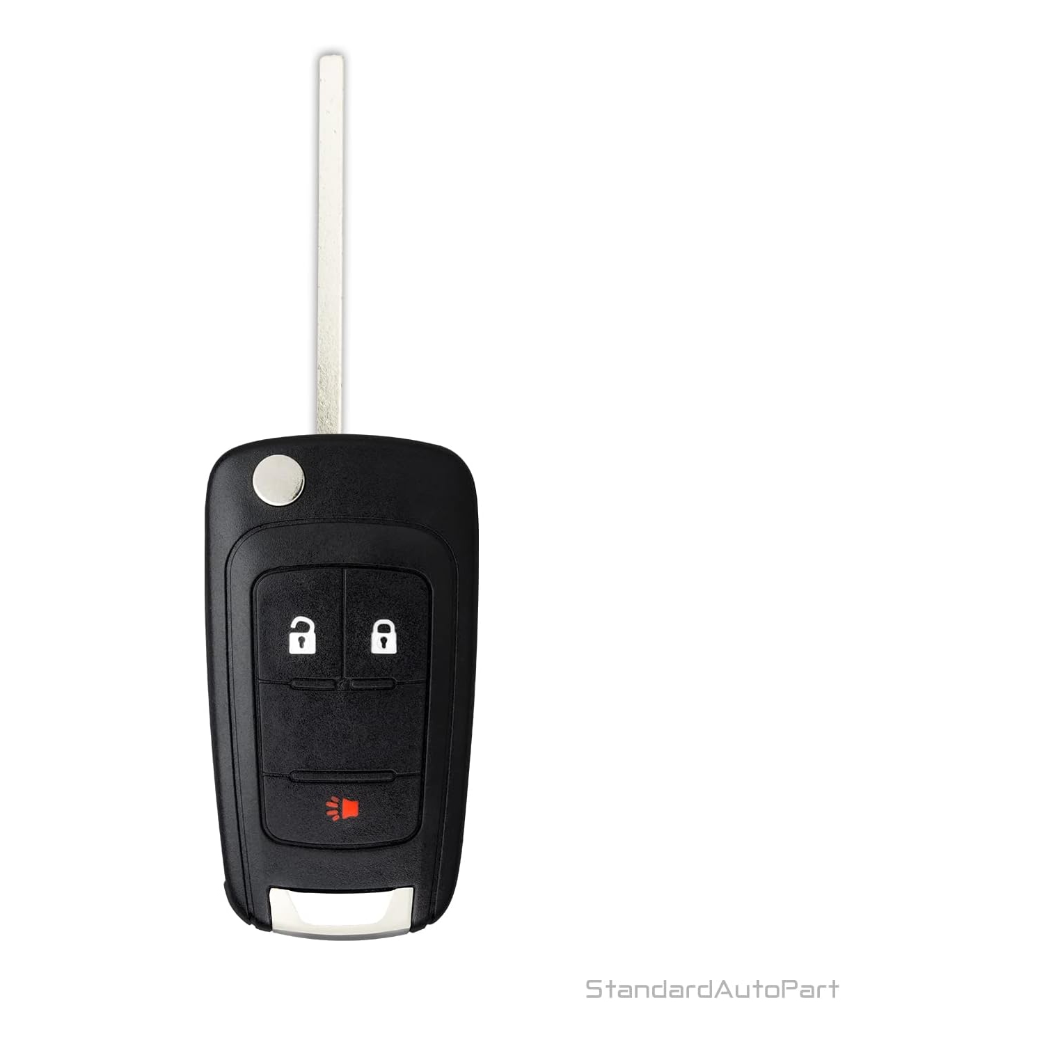 Car Keyless Entry Remote flip Key [ Shell CASE ] Compatible with Chevrolet Equinox Sonic Spark Trax
