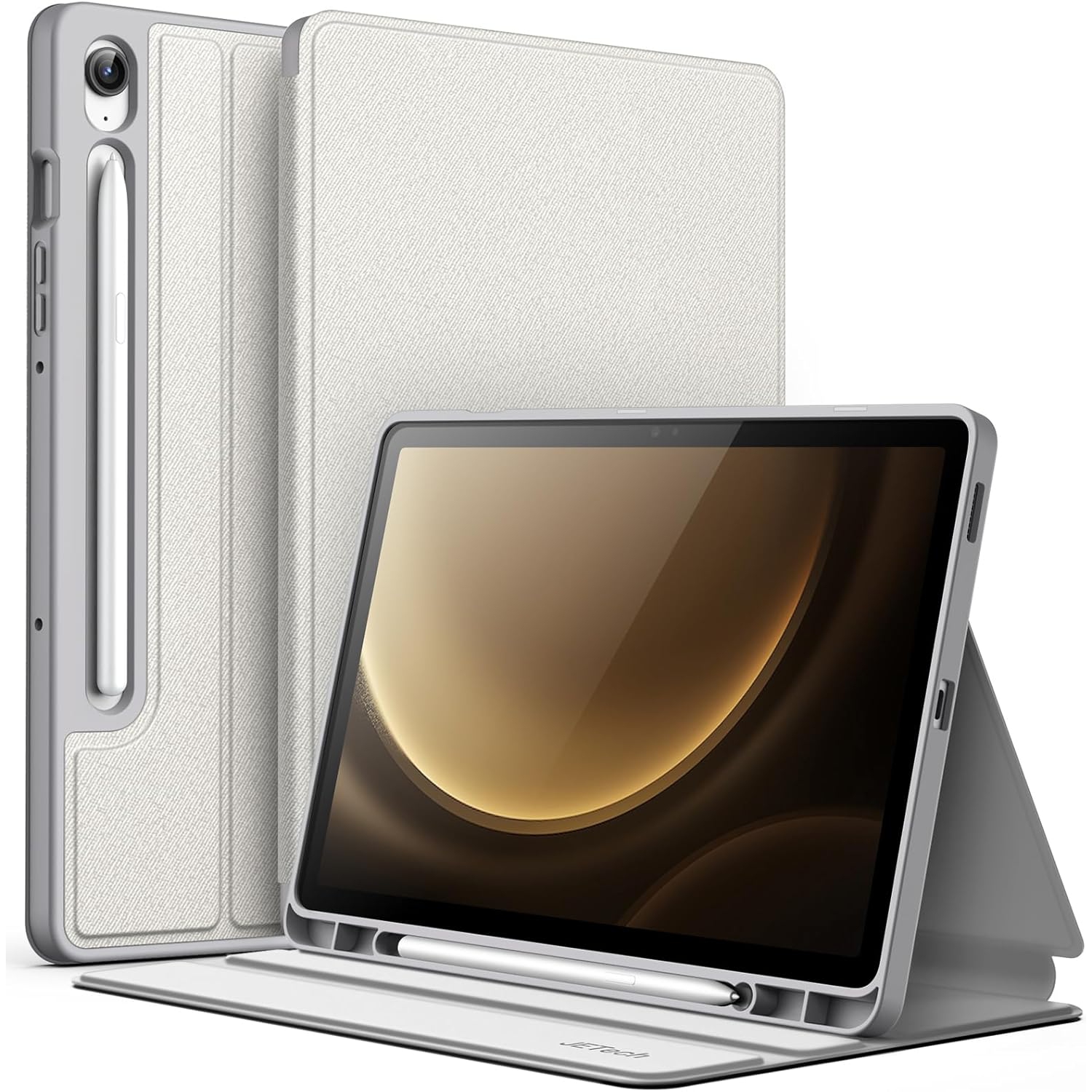 Case for Samsung Galaxy Tab S9 FE 10.9-Inch with S Pen Holder, Slim Folio Stand Protective Tablet Cover,