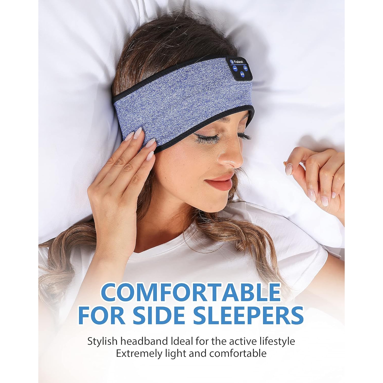 Sleep Headphones Bluetooth Sports Head, Sports Head Headphones with Ultra-Thin HD Stereo