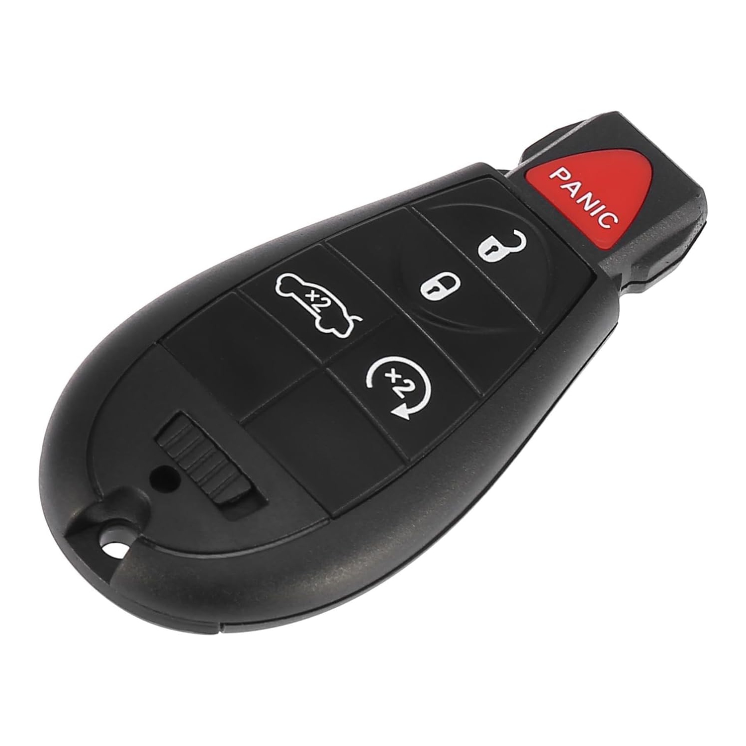 Car Key Fob Keyless Entry Remote Replacement Fit for Dodge - Pack of 1 Black