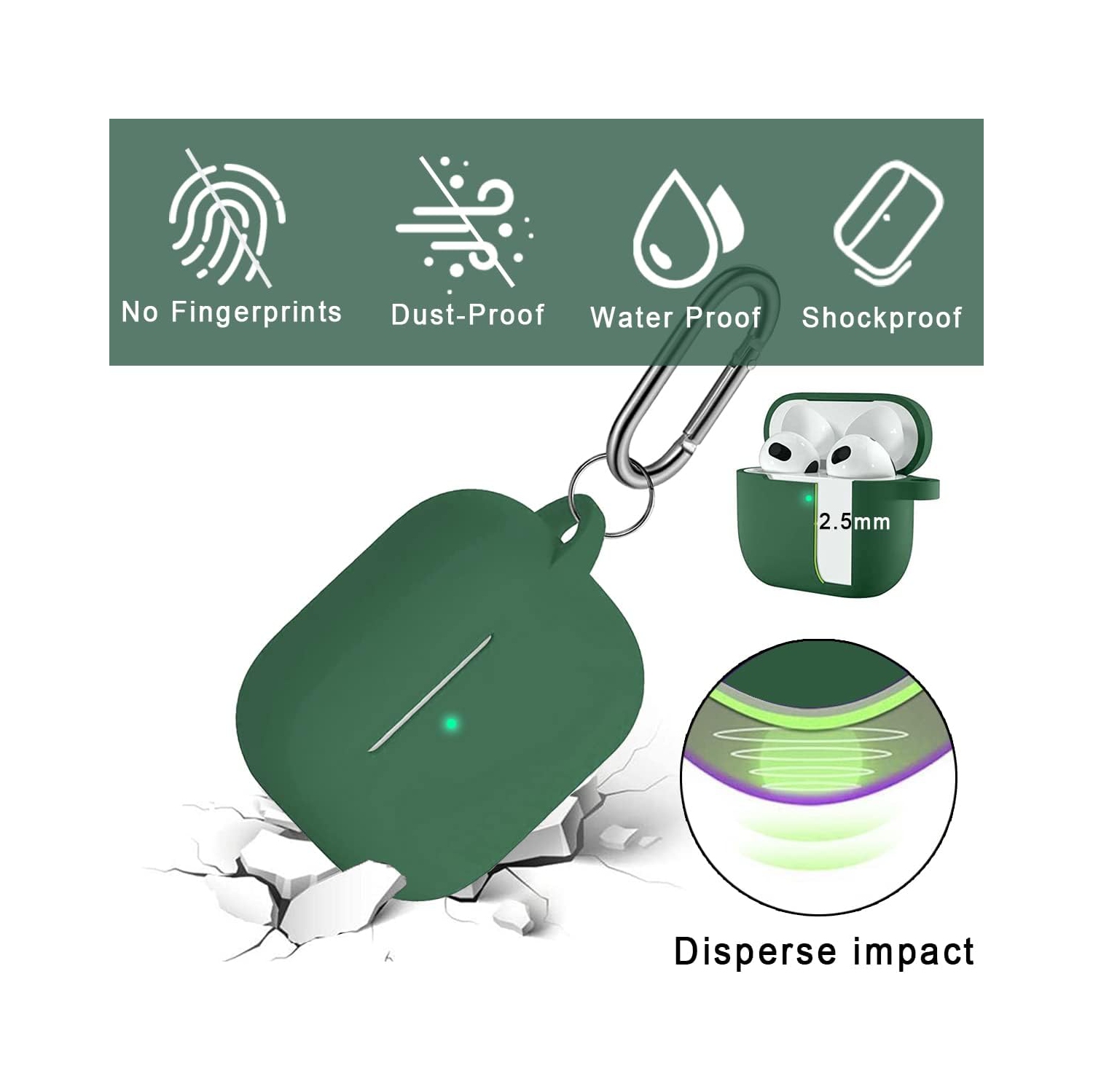 14 in 1 for AirPods 3 Case Accessories Set Kit for AirPods 3 Generation Case Cover Silicone 2021, Protective Case