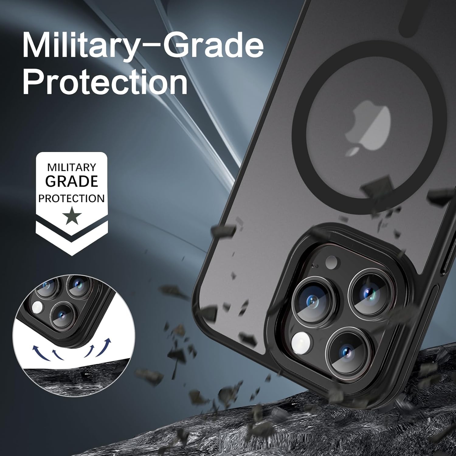 Case for iPhone 15 Pro Max, iPhone 15 Pro Max Phone Case Compatible with Magsafe Military-Grade Protection