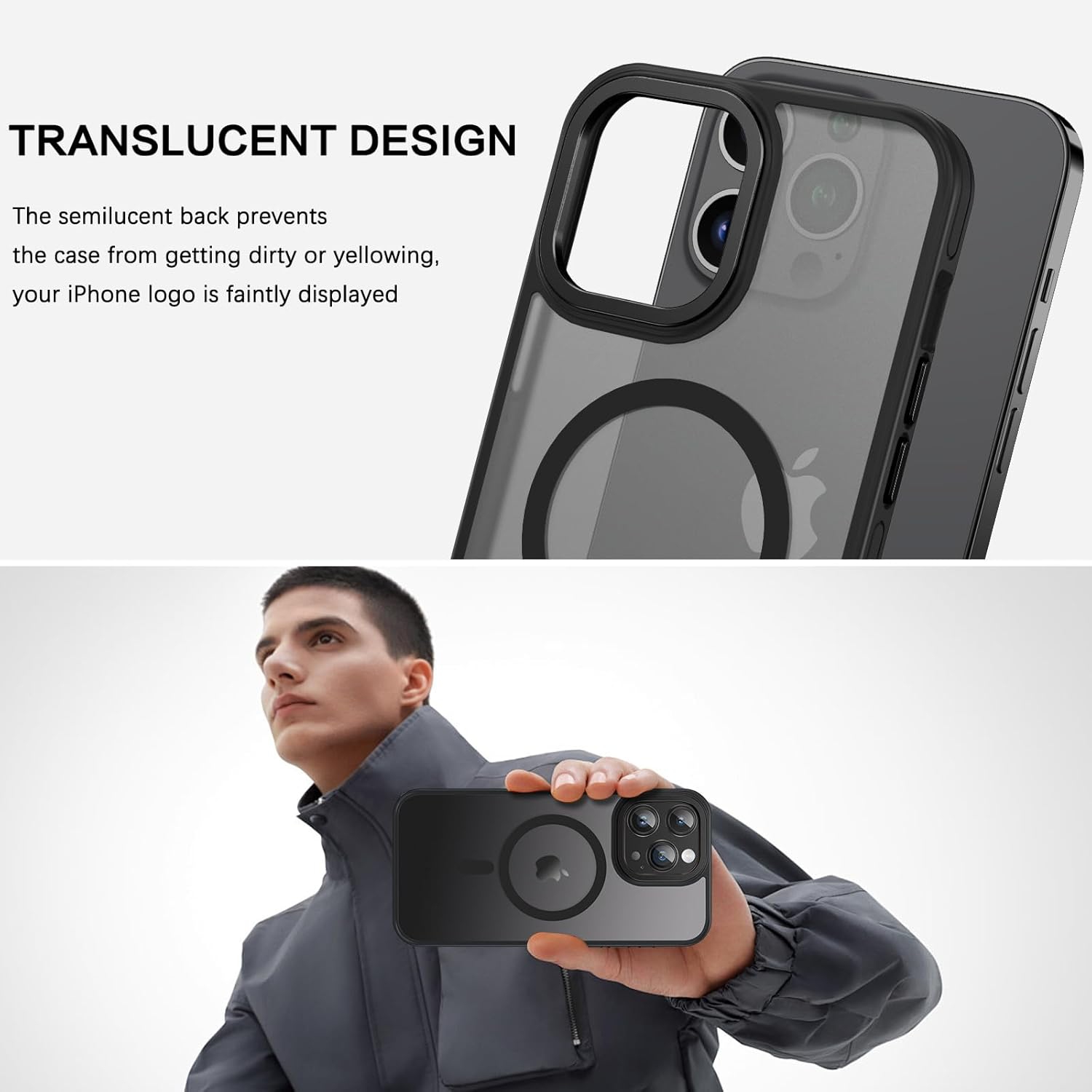 Case for iPhone 15 Pro Max, iPhone 15 Pro Max Phone Case Compatible with Magsafe Military-Grade Protection