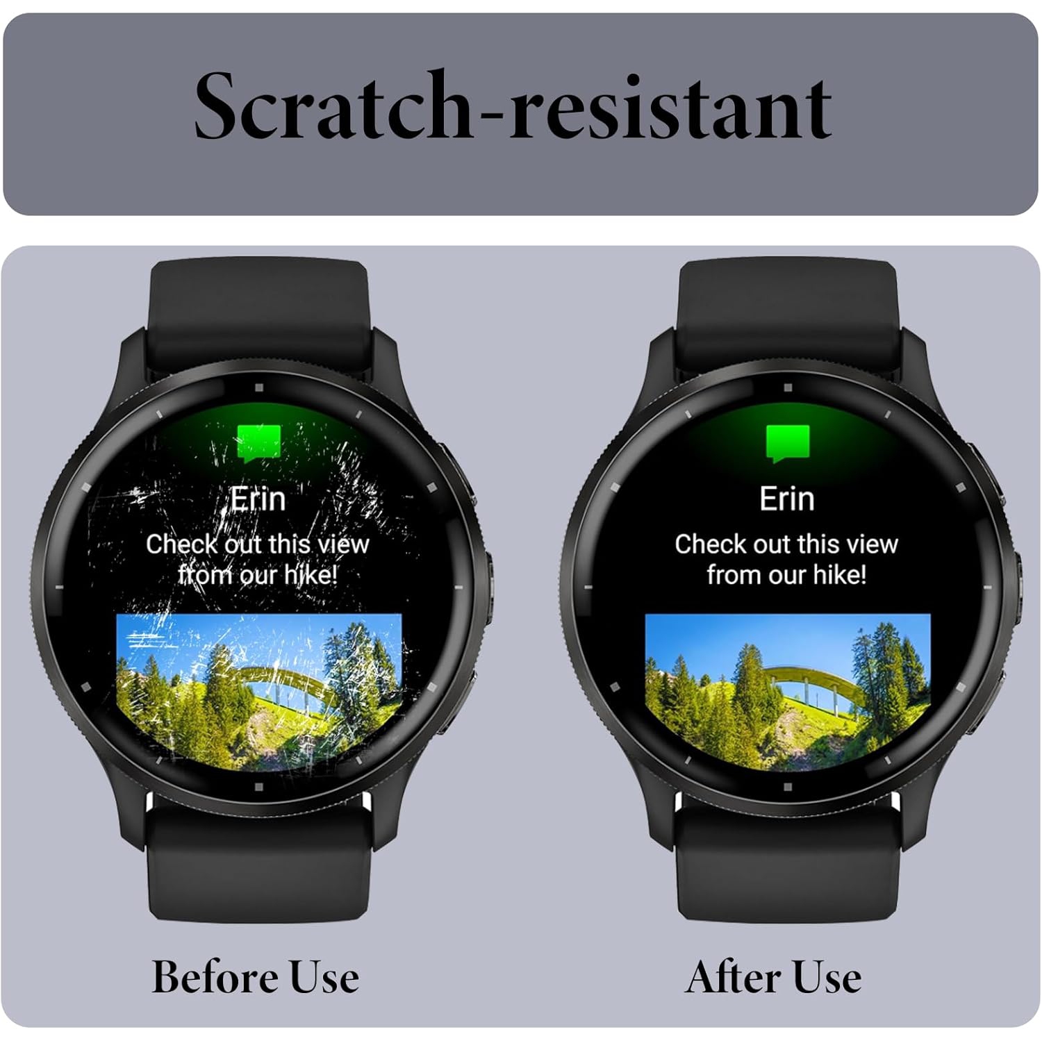 Screen Protector for Garmin Venu 3, [3 Pack] HD Clear 3D Curved Anti-Scratch PET Soft Screen Protector