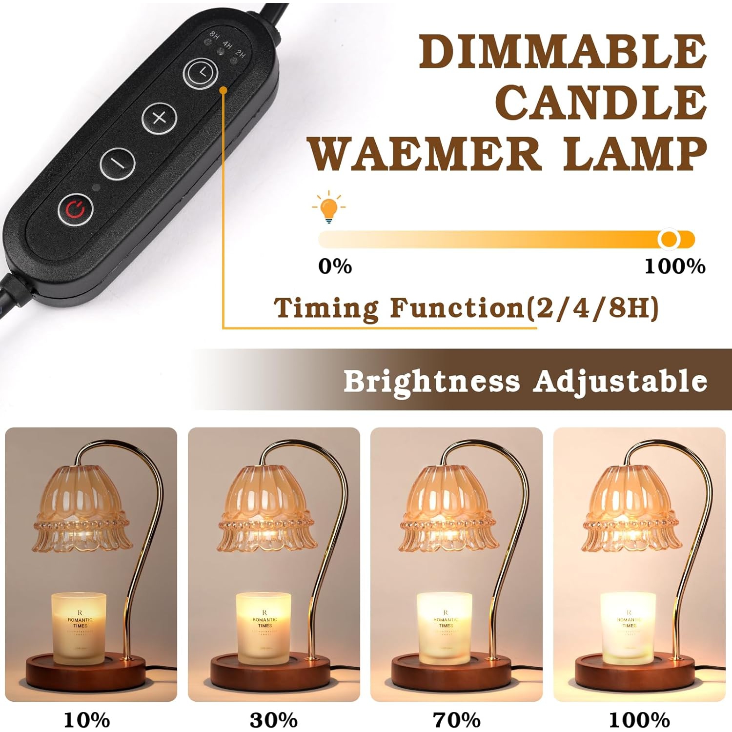 Lampe Chauffe-Bougie Candeldo Avec Minuterie - Idéal Cadeau Femme, Meilleure Amie, Maman