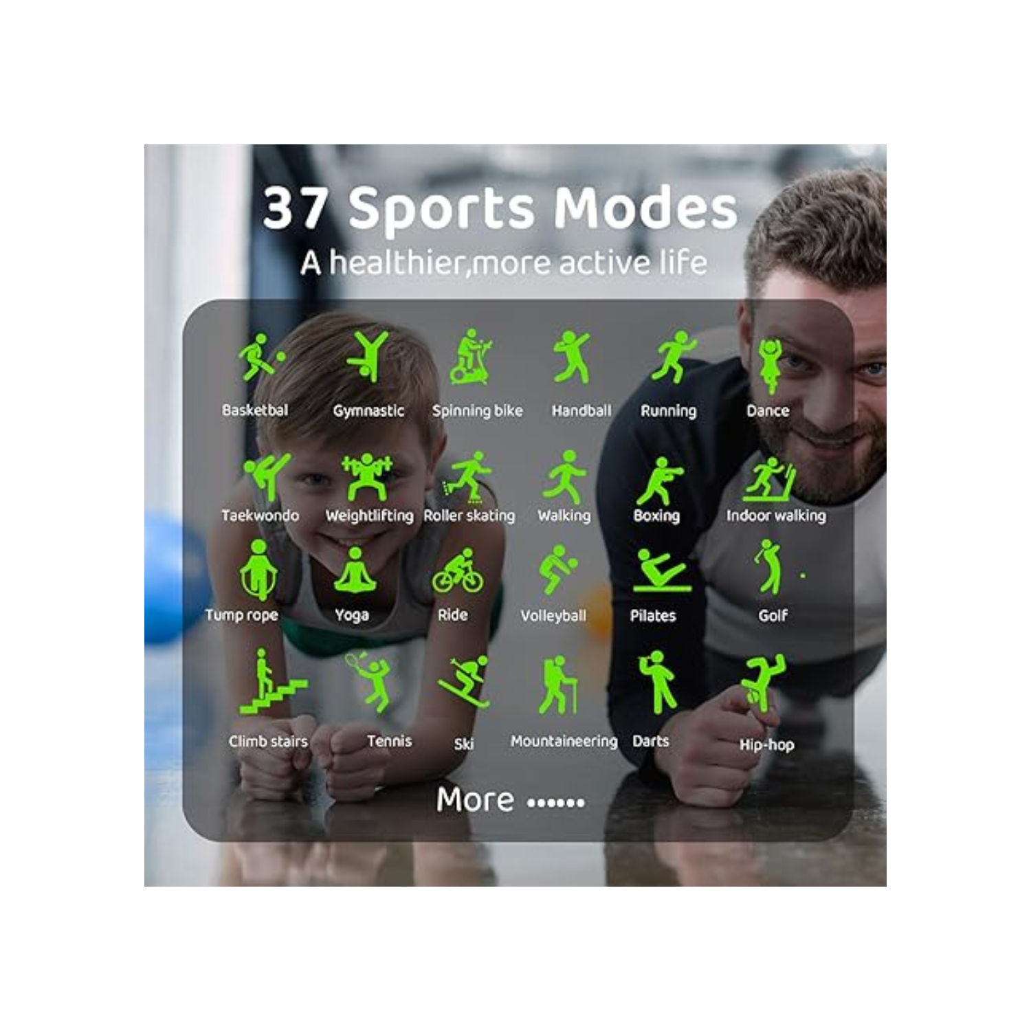 Kids Smart Watch for Boys Girls Sport,Smartwatch Fitness Tracker with 37 Sports Modes,DIY Watch Touchscreen,Heart Rate Blood Oxygen,Sleep