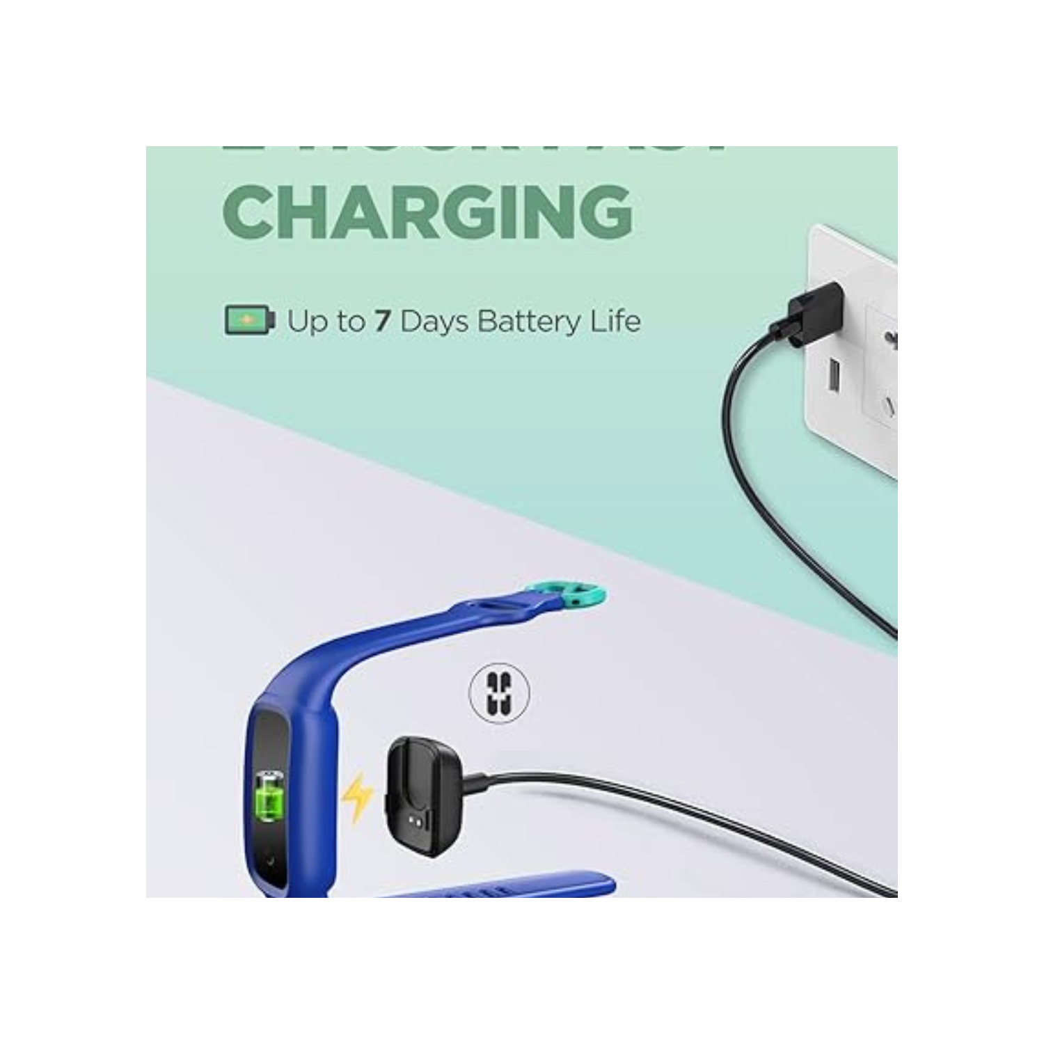 Vigor 2 Fitness Tracker Watch for Kids Girls Boys Ages 5-12, Activity Tracker, Pedometer, Heart Rate Sleep Monitor, IP68 Waterproof Calorie Step