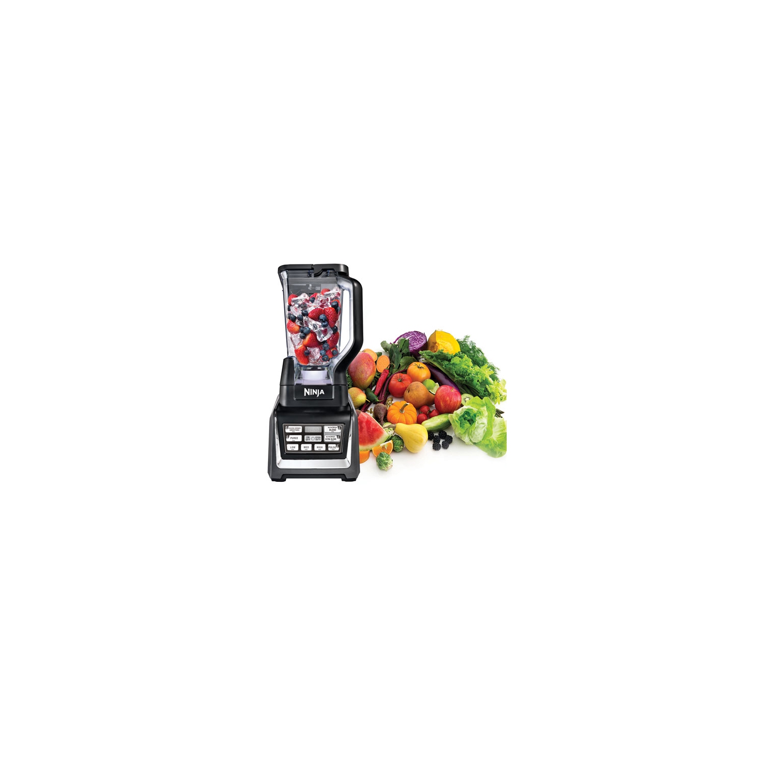 Mélangeur sur socle Nutri Ninja Duo Auto-iQ 1300&nbsp;W de Ninja avec tasses Nutri Ninja BL641C - Remis à neuf
