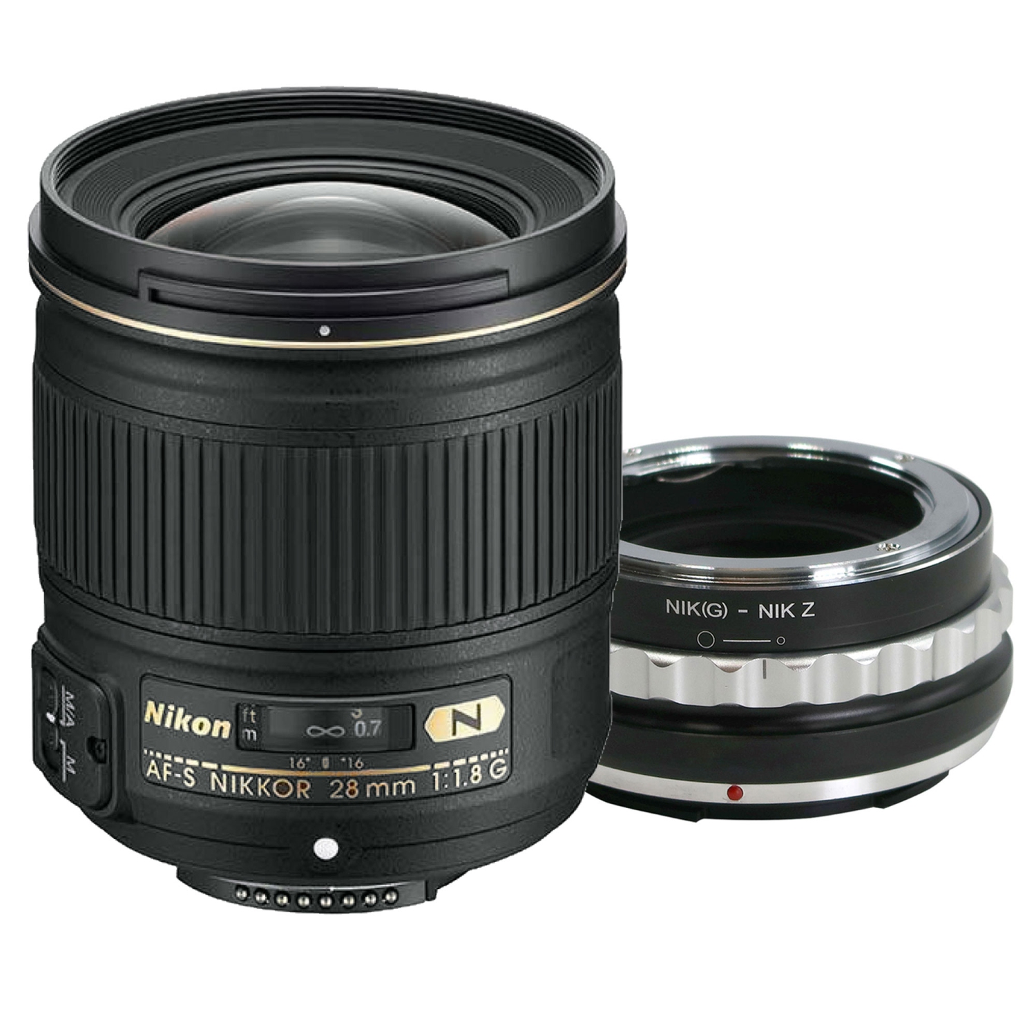 Nikon AF-S 28mm f/1.8G Lens for Nikon Zfc Z30 Z7 II Z50 Z5 Z6 Mirrorless Cameras