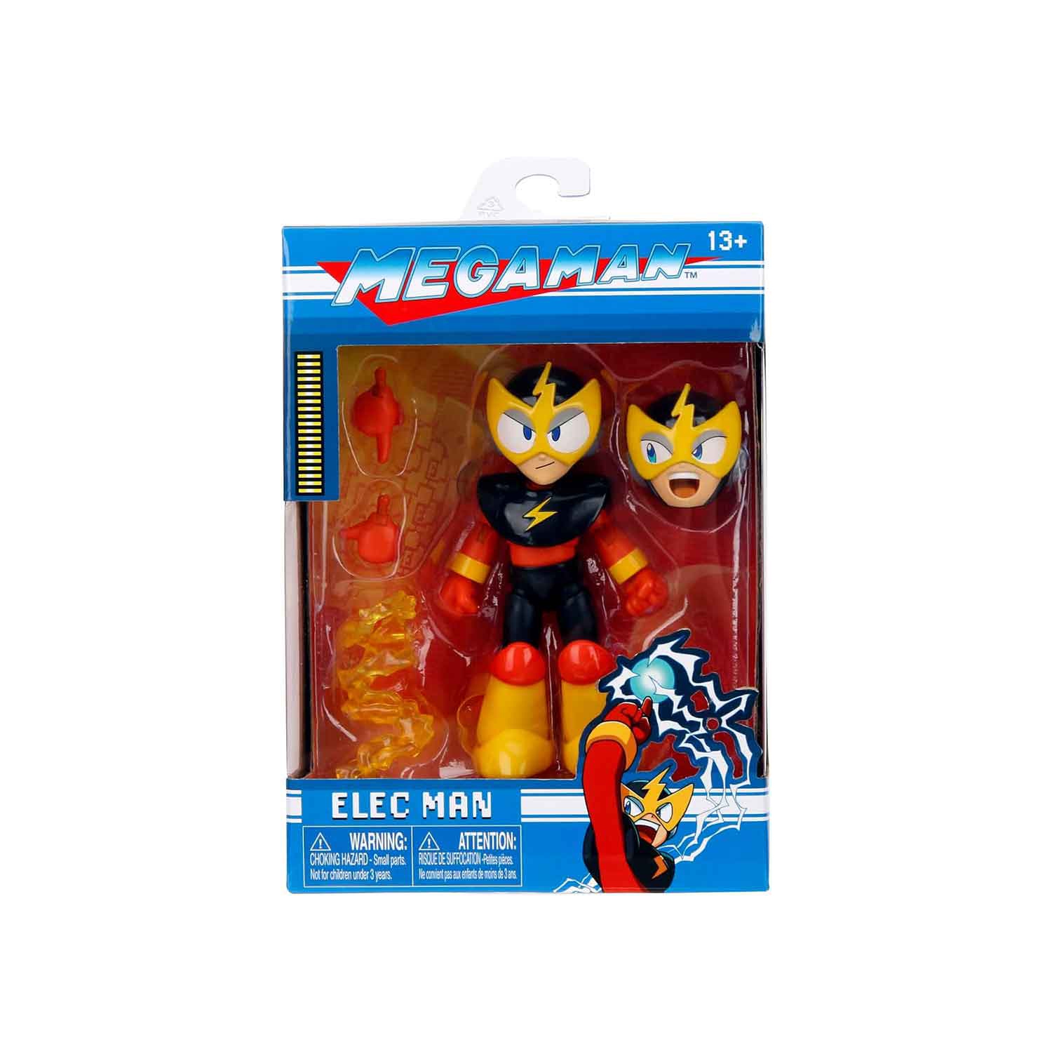Megaman 4 Inch Action Figure 1/12 Scale Wave 2 - Elec Man