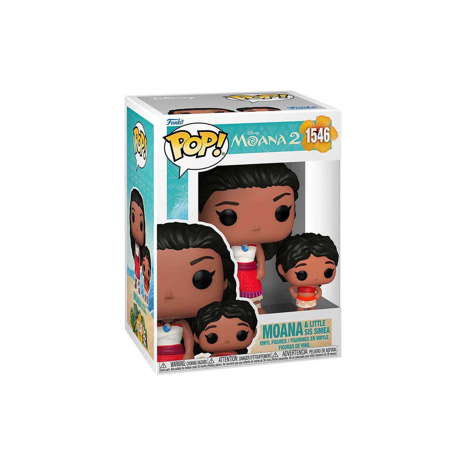 Figurine Pop Disney Moana de 2 3,75&nbsp;po - Moana et Little Sis Simea no 1546