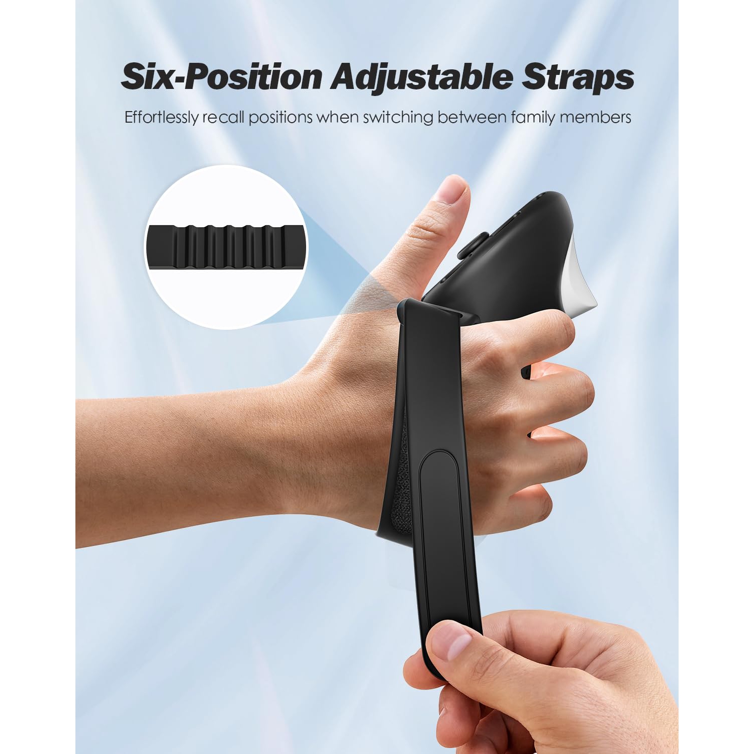 Upgraded Controller Grips Cover Compatible with Meta Quest 3S/Quest 3 Accessories, All-Silicone Controller Grips for Quest 3S/Quest 3 with Battery