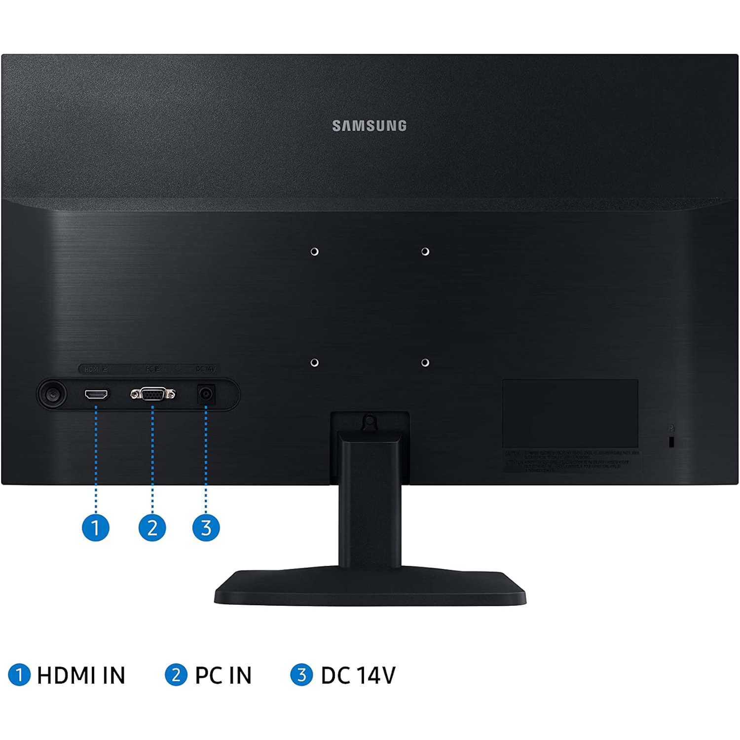 SAMSUNG – Moniteur d'ordinateur FHD 1080p de 24 po série 33 A, HDMI, panneau VA, mode Eye Saver, mode jeu, Noir
