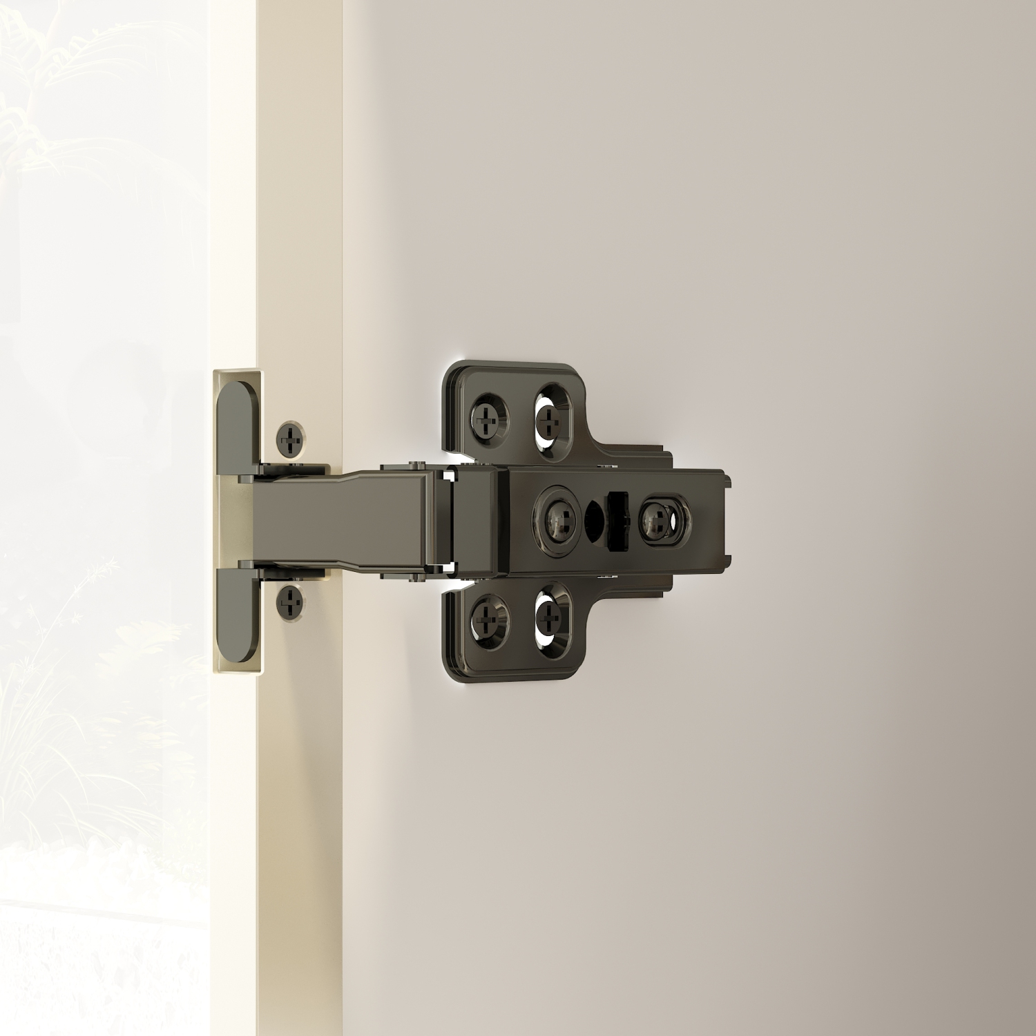 Homsee Modern Display Cabinet with Glass Doors, Adjustable Shelves, and LED Lighting for Living Room or Kitchen White