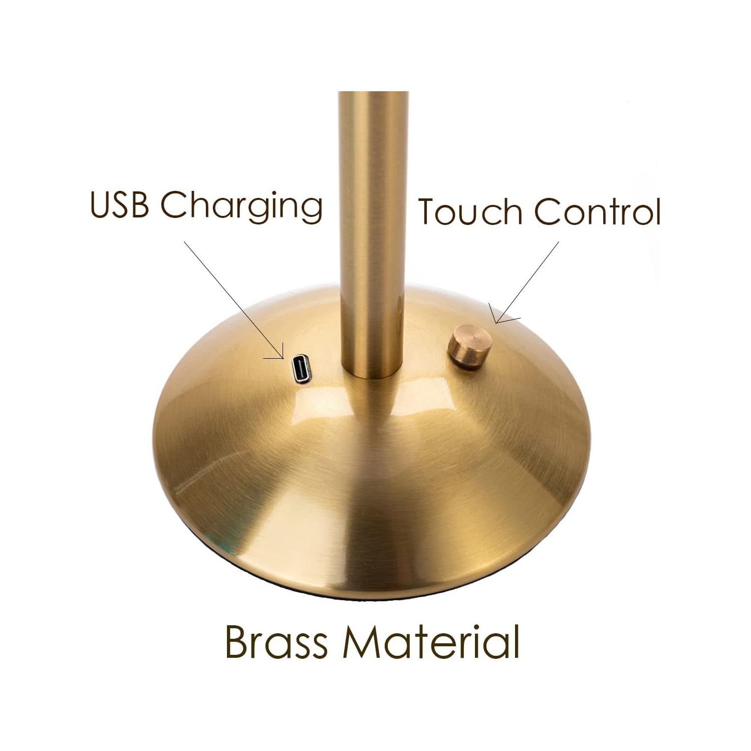 Lampe de table sans fil à pile cristal, veilleuse pour salon, chambre à coucher, chambre à coucher, chambre des enfants, extérieur, restaurant, table