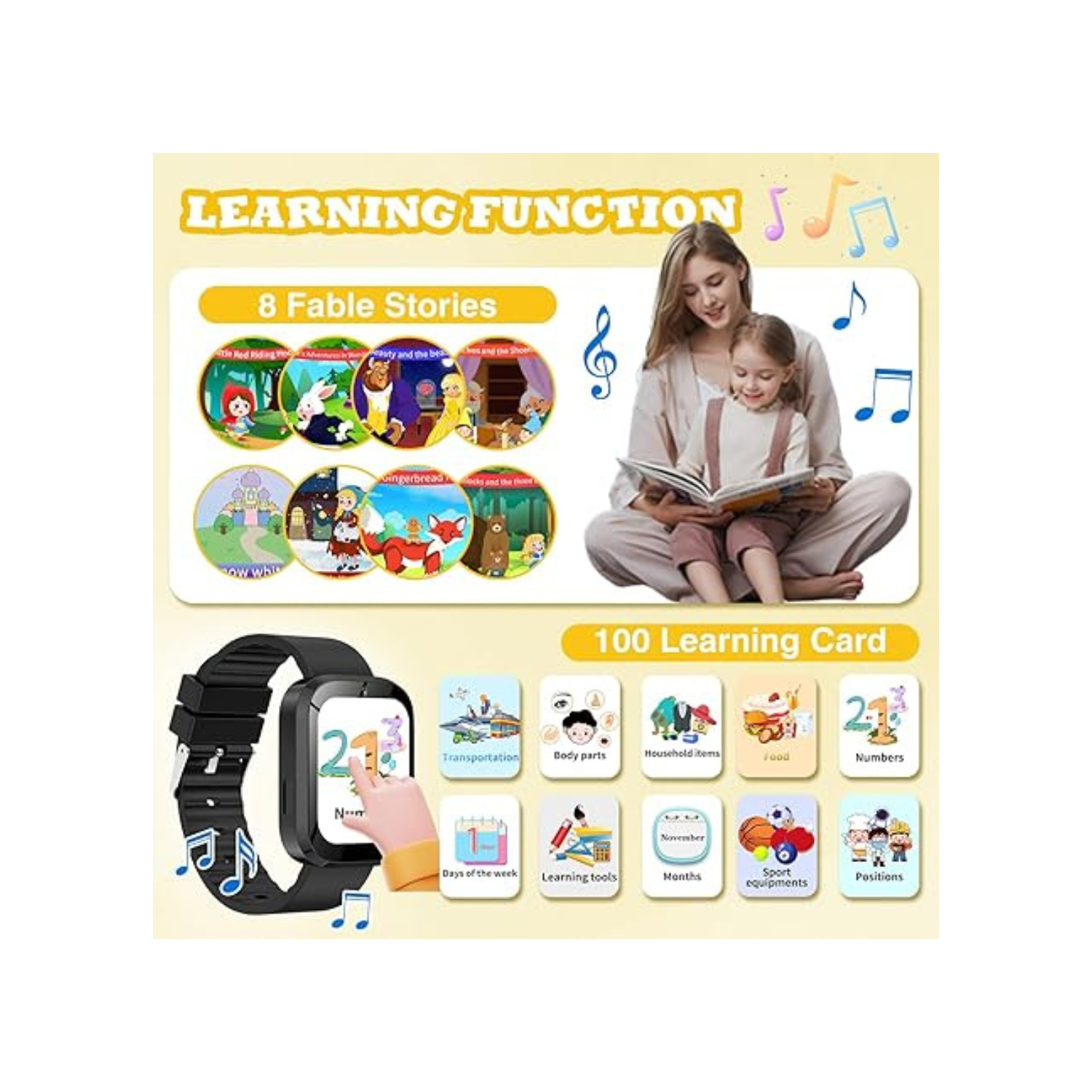 Kids Smart Watch for Boys Girls, Smart Watch for Kids 4-12 Years Old with 22 Games Camera Habit Tracking Audiobook Alarm Clock Music Player Pedometer