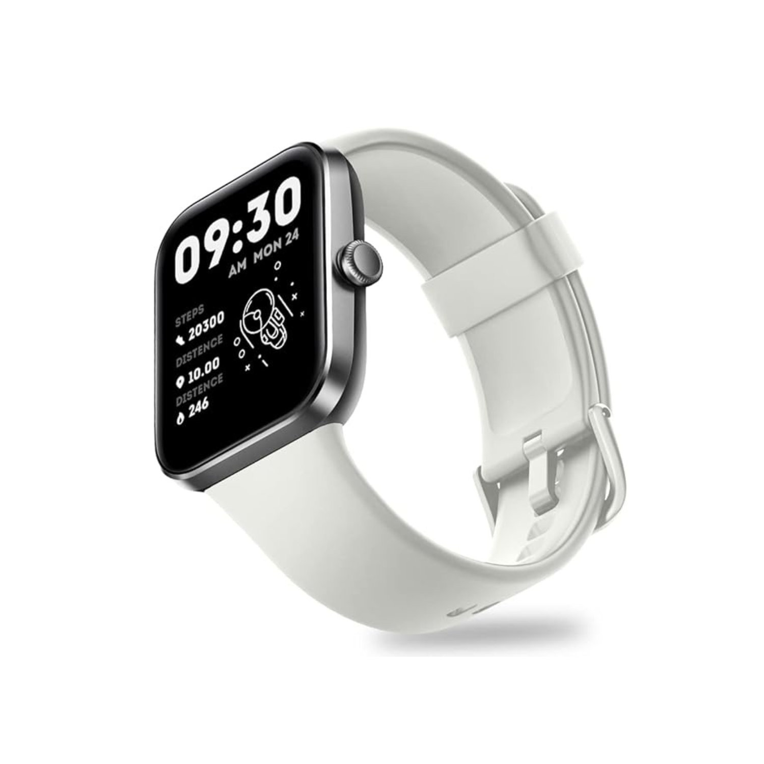 Go VeryFit Smart Watch Heart Rate Blood Oxygen Saturation Sleep Monitor 1.69 Inch Step Counter Pedometer 5ATM Exercise Activity Fitness Tracker