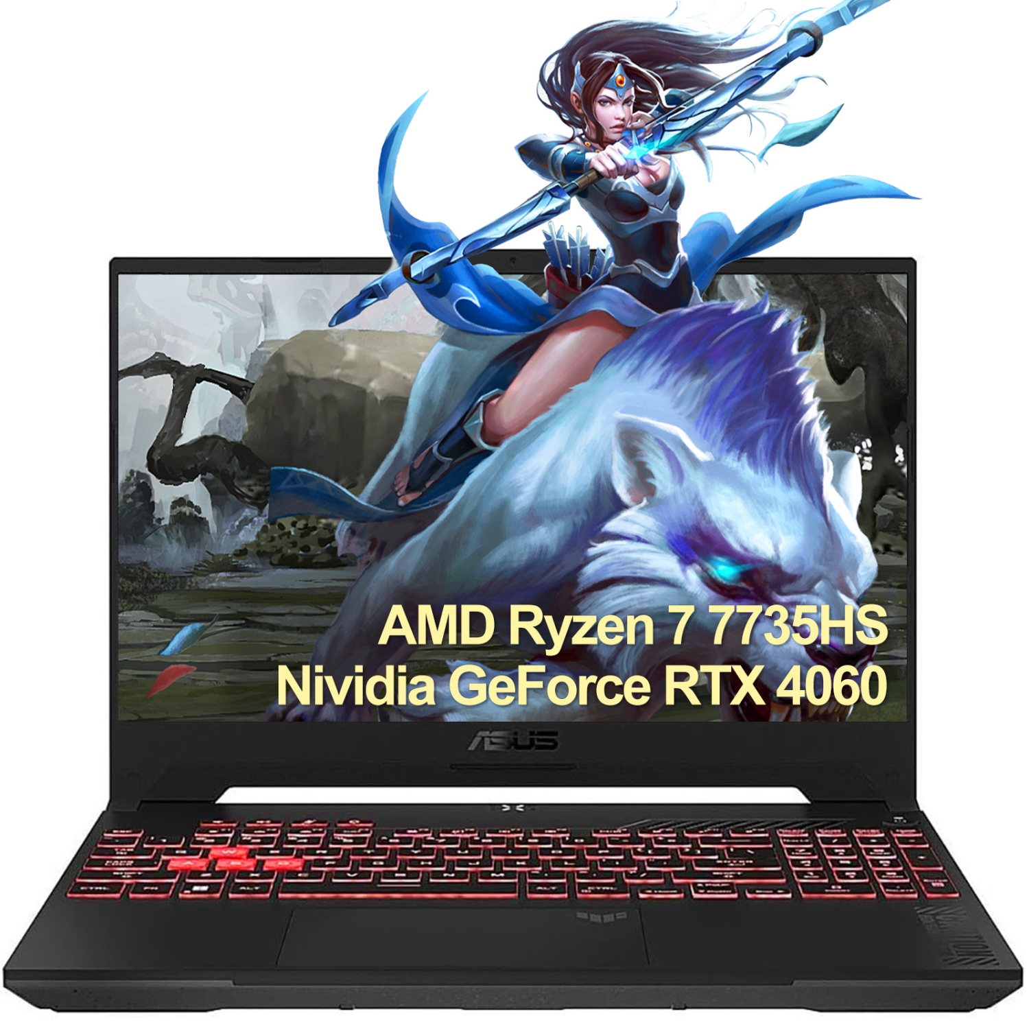 ASUS TUF A17 Gaming Laptop, 17.3” FHD 144Hz Display, Nividia GeForce RTX 4060, AMD Ryzen 7 7735HS, 32GB DDR5, 1TB PCIe 4.0 SSD, Wi-Fi 6, Windows 11 Home, Dark gray, Dolby Atomos