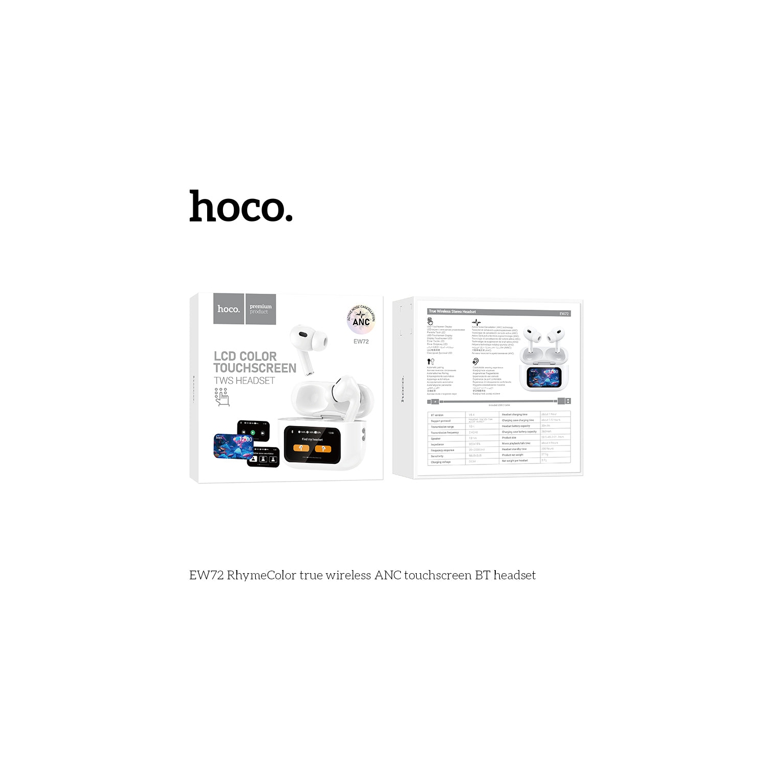 Touchscreen TWS Headset | Active Noise Cancellation | Earbuds - Future Gadgets